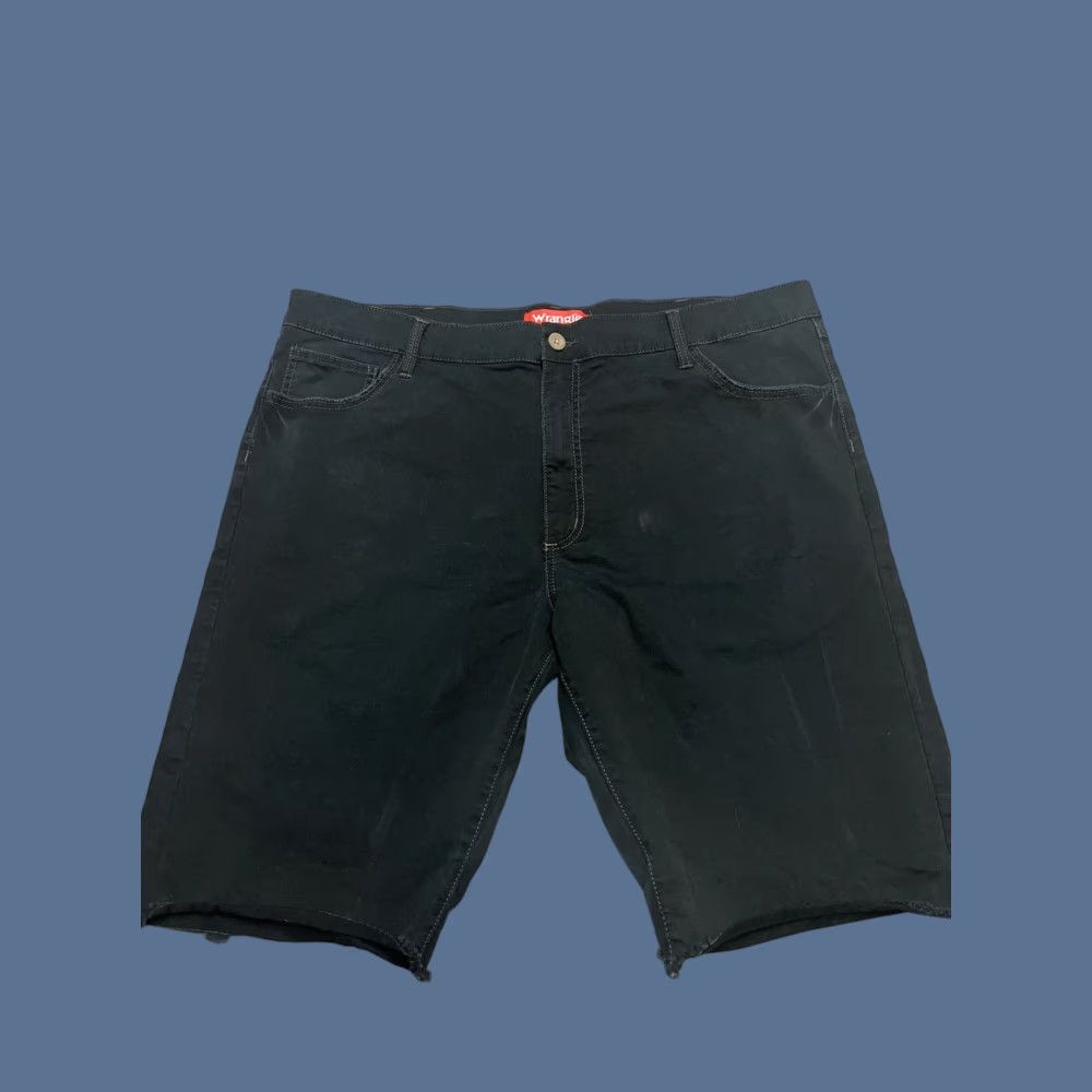 Wrangler Wrangler Jeans Shorts Men's 40 Black Flat Front Cotton Denim Button Wrangler Short Casual, Regular, Chino, American Theme, Relaxed Fit, 40 Mens, Black Size US 40 / EU 56 - 1 Thumbnail