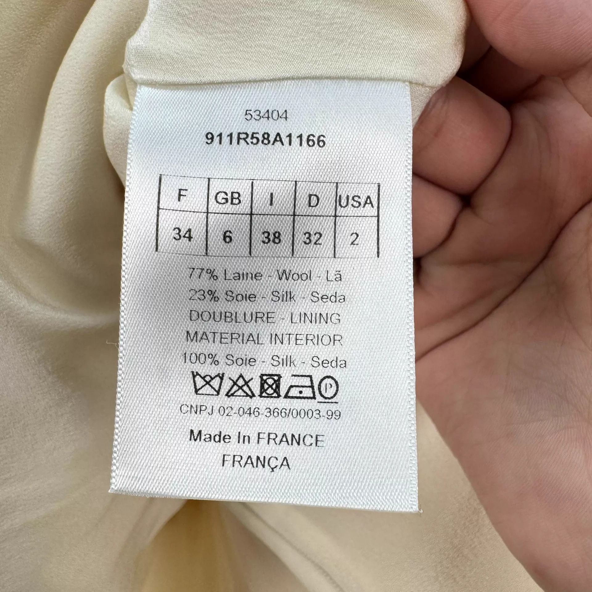 Dior Dior Ivory Wool-Silk Dress 34 99 New Size XS / US 0-2 / IT 36-38 - 7 Thumbnail