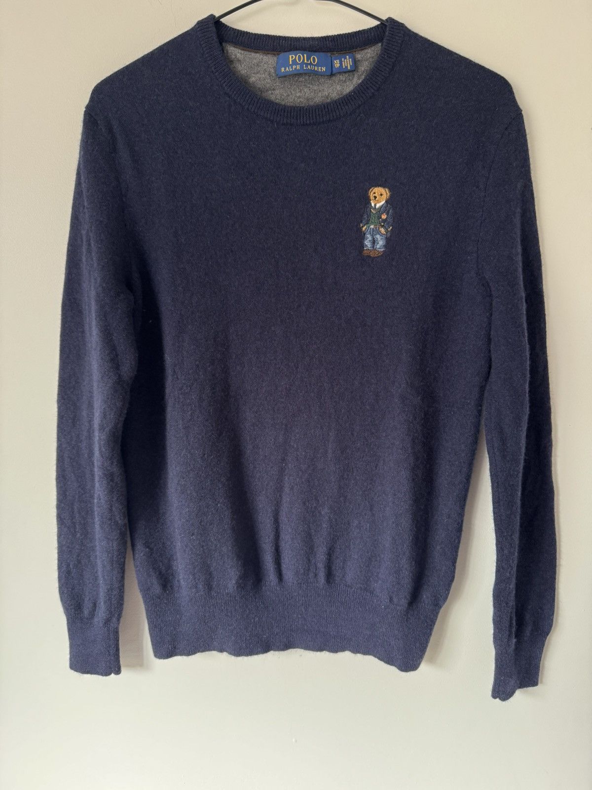 Ralph Lauren Ralph Lauren navy blue bear jumper Size S / US 4 / IT 40 - 1 Thumbnail