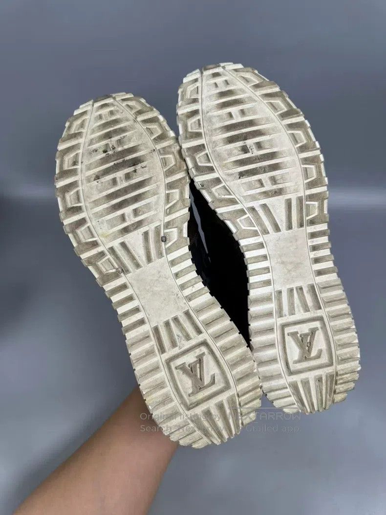 Louis Vuitton Louis Vuitton White-brown presbyopic sneakers Size US 7 / EU 40 - 9 Thumbnail