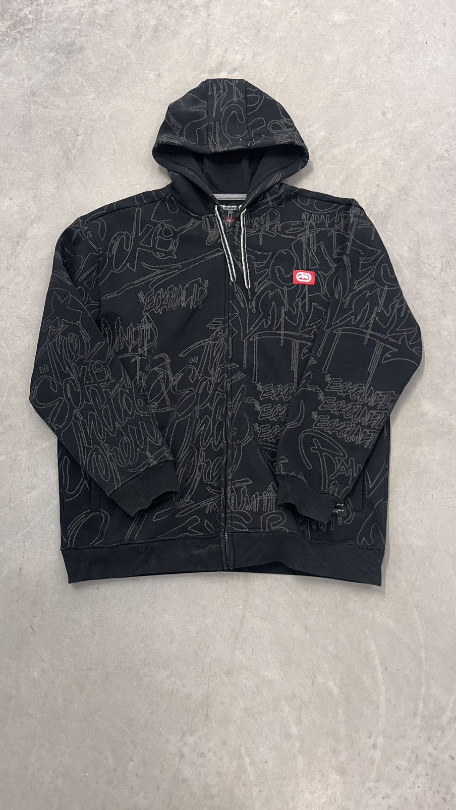 Ecko Unltd. Y2K Ecko Unltd black Zip Up AOP hoodie 2xl graffiti fox Size US XXL / EU 58 / 5 - 2 Thumbnail