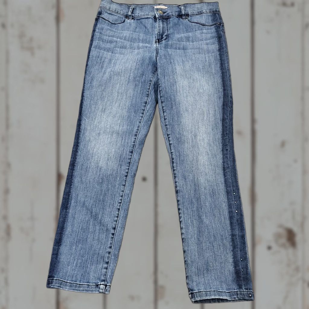 Juicy Couture Juicy Couture Jeans Women's 10 Straight Dark Wash Denim Blue Zip Fly Size 32" / US 10 / IT 46 - 1 Thumbnail