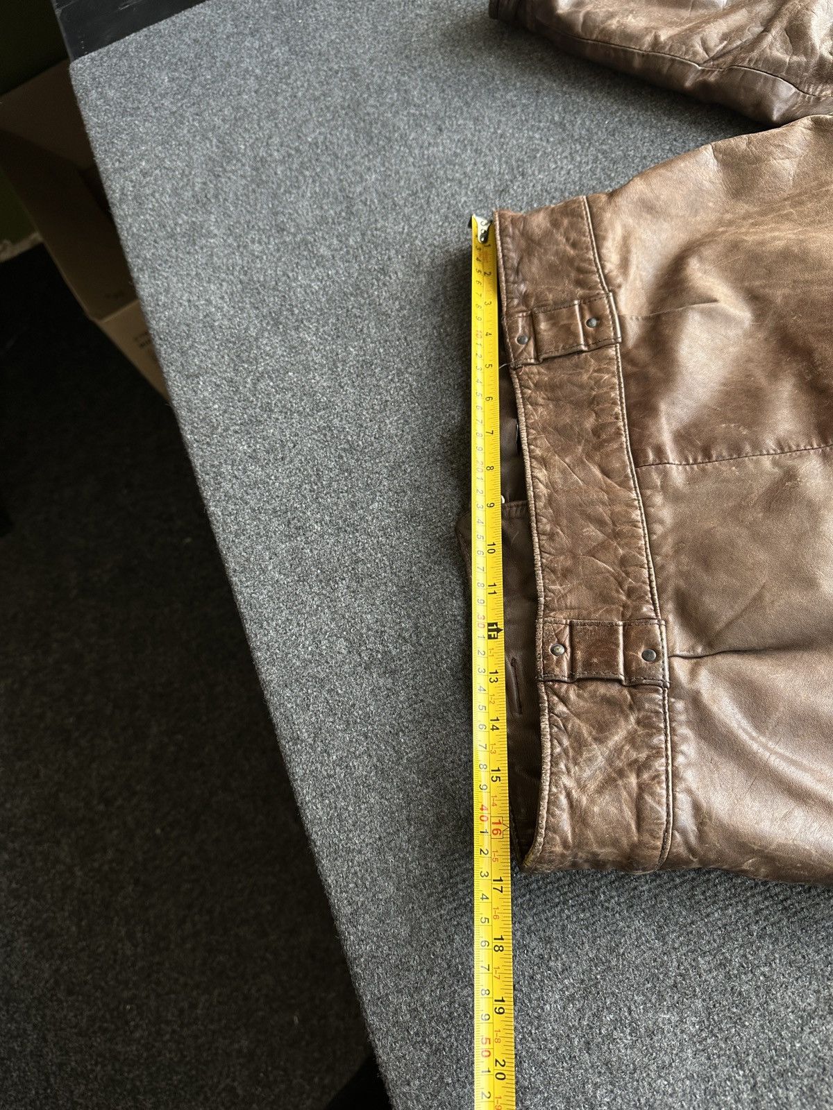 Other 🚨VNTG LEATHER JACKET AVANT GARDE WESTERN BROWN MOTO Size US XS / EU 42 / 0 - 23 Thumbnail