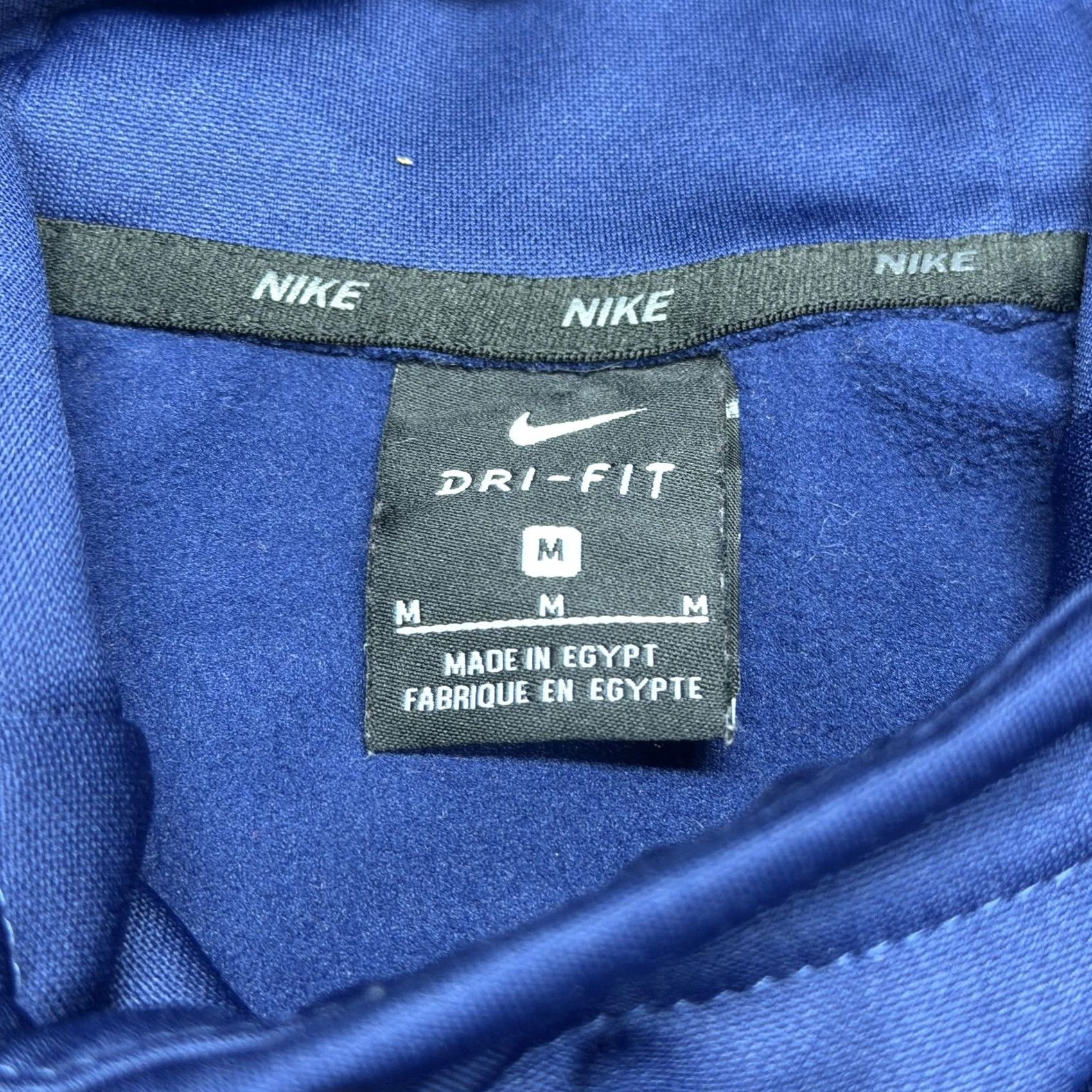 Nike Nike Hoodie Mens Medium Blue Dri-FIT Pullover Fleece Sweatshirt Swoosh Athletic Size US M / EU 48-50 / 2 - 7 Thumbnail