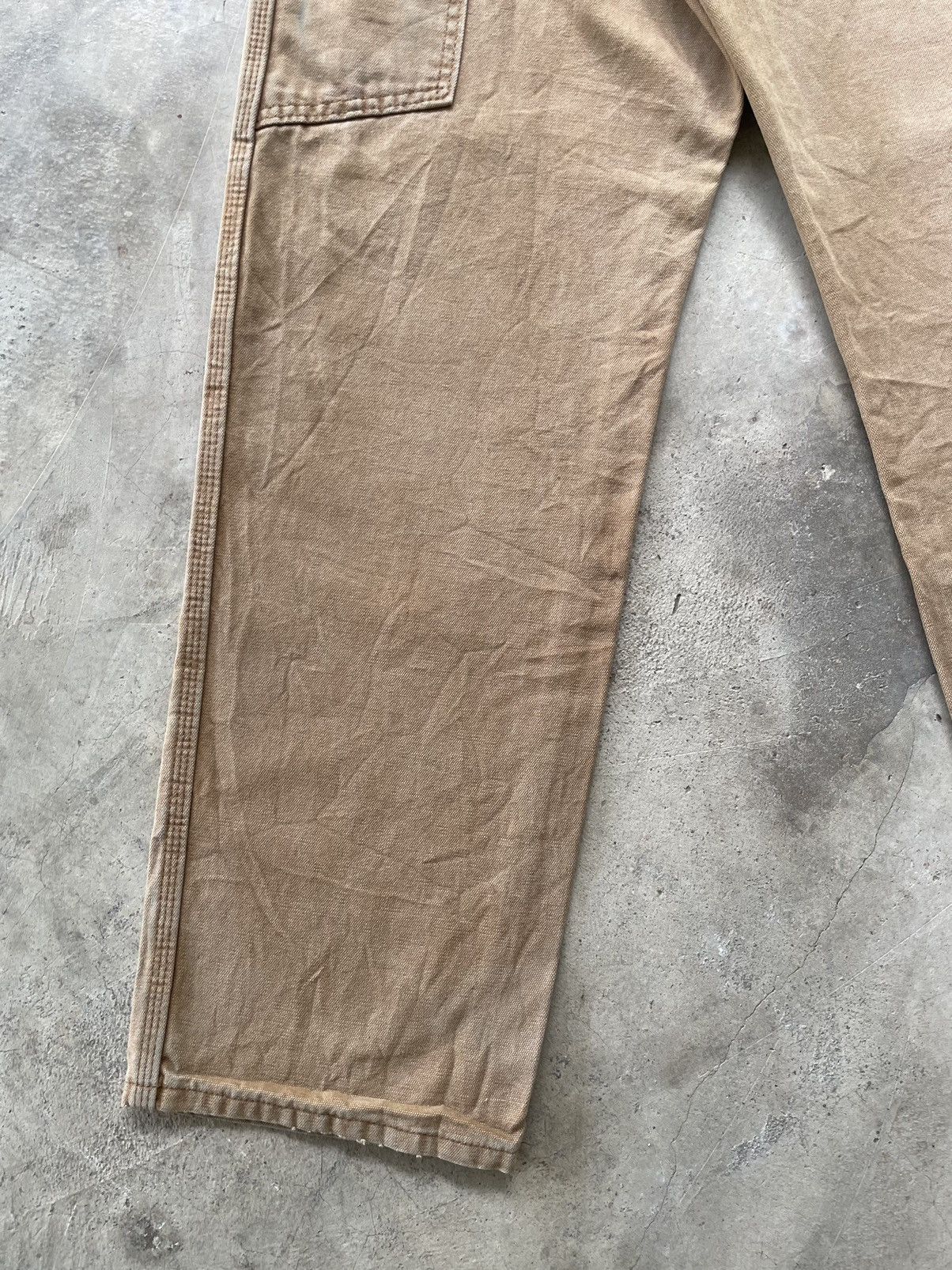 Dickies Vintage 90s Dickies Carpenter Distressed Canvas Straight Size US 33 - 17 Thumbnail