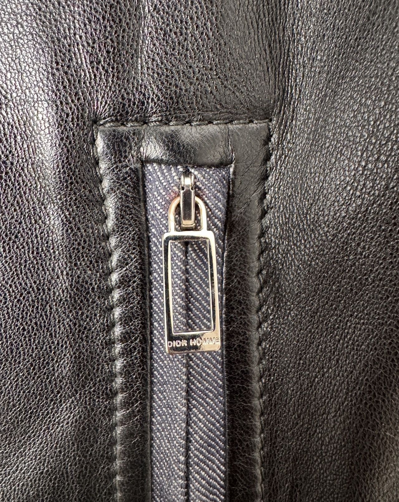 Dior DIOR HOMME F/W 2013 Leather/Denim Hybrid Jacket 44 Size US S / EU 44-46 / 1 - 12 Thumbnail
