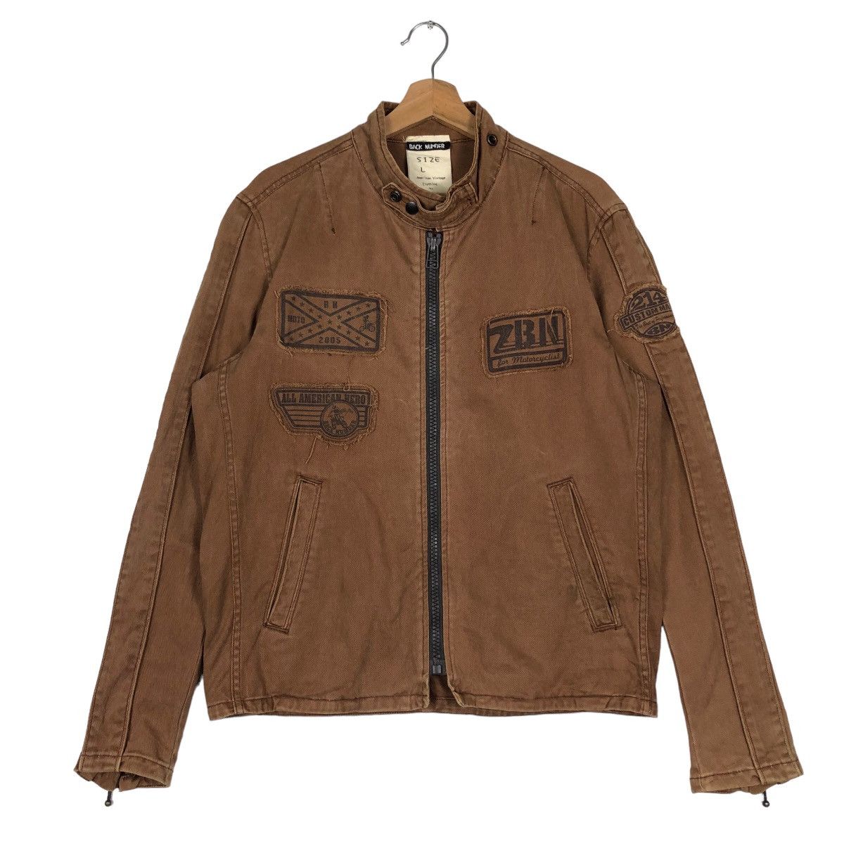 Hysteric Glamour 🔥90’s Vintage Biker Jacket Punk Design Back Number Japan Size US L / EU 52-54 / 3 - 1 Thumbnail