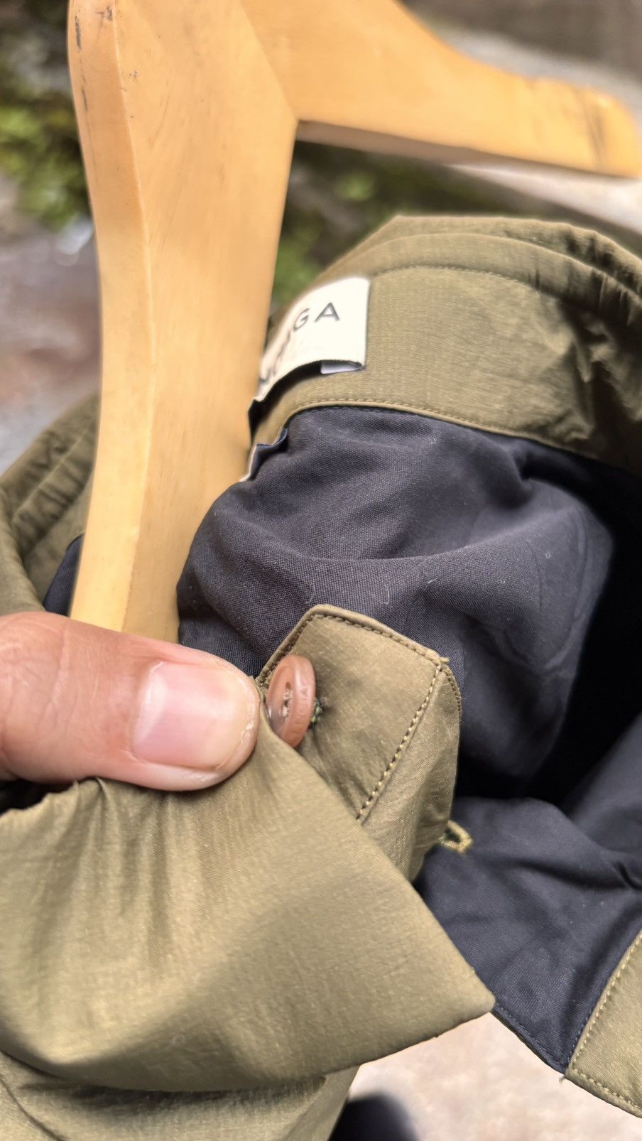 Balenciaga Balenciaga olive and black dress button up shirt Size US L / EU 52-54 / 3 - 4 Thumbnail