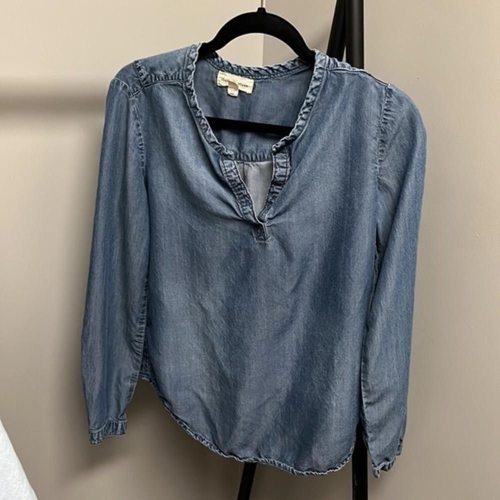 Designer Cloth and Stone chambray top Size XS / US 0-2 / IT 36-38 - 4 Thumbnail