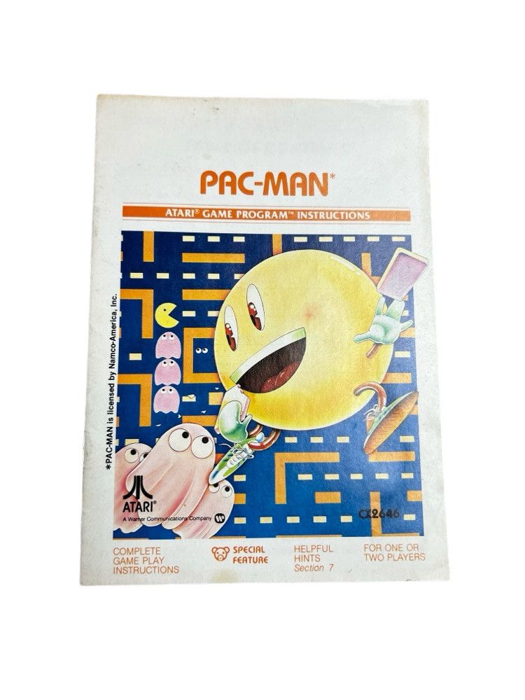 Vintage Vintage 1981 Pac-Man Atari Video Game Program Instructions Size ONE SIZE - 1 Thumbnail