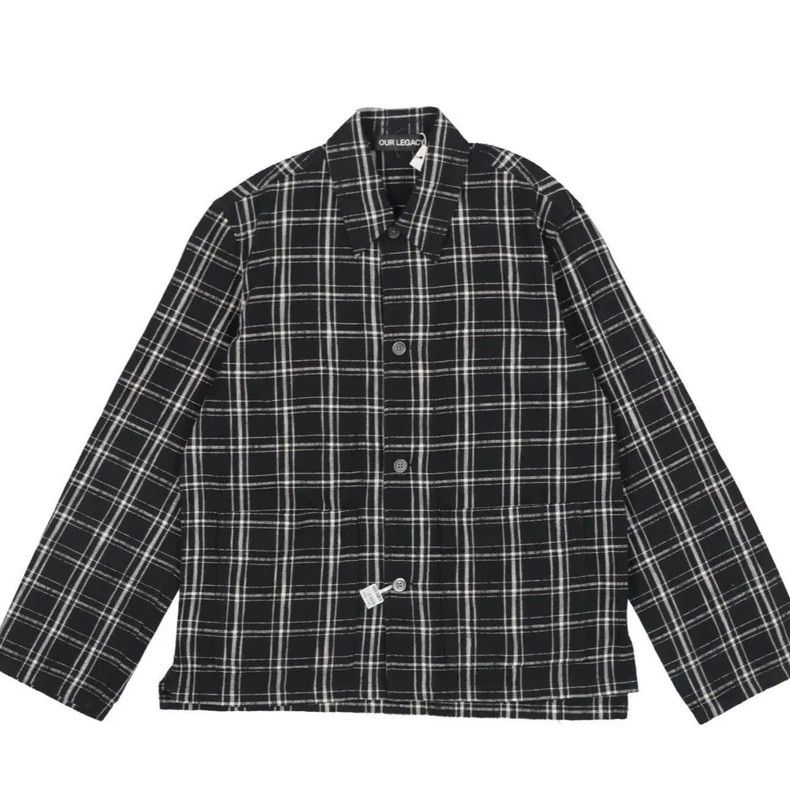 Our Legacy Our Legacy size44 Black and white spiral plaid jacket Size US S / EU 44-46 / 1 - 1 Thumbnail