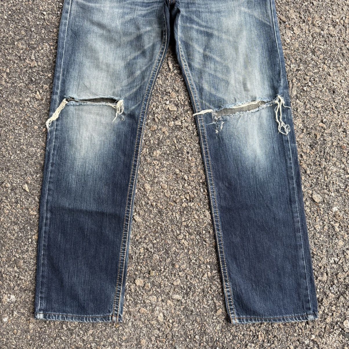 Edwin VINTAGE EDWIN RIPPEP KNEE FADED JEAN DENIM PANTS Size US 32 / EU 48 - 4 Thumbnail