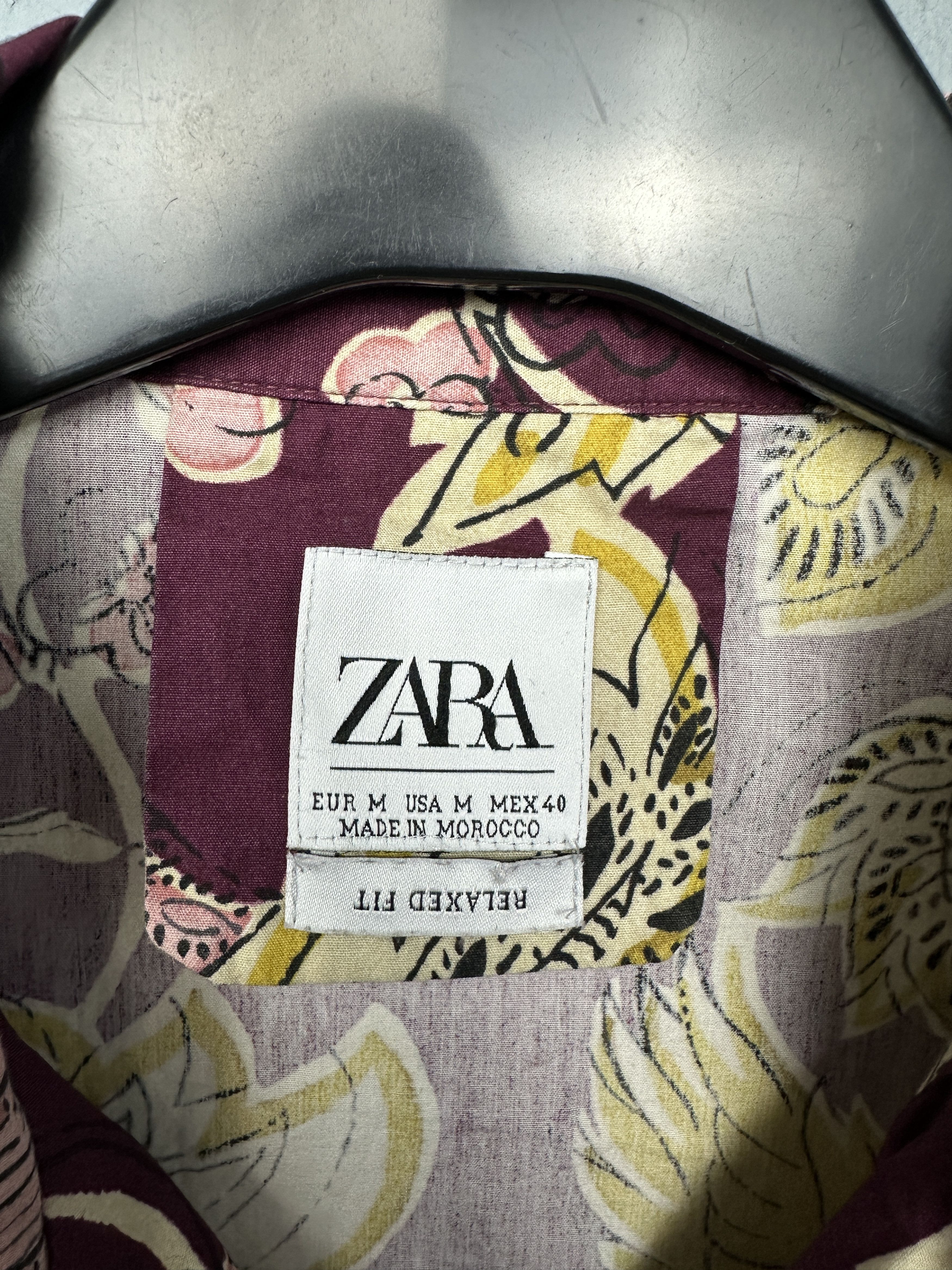 Zara Zara Mens Hawaiian Shirt Size US M / EU 48-50 / 2 - 3 Thumbnail