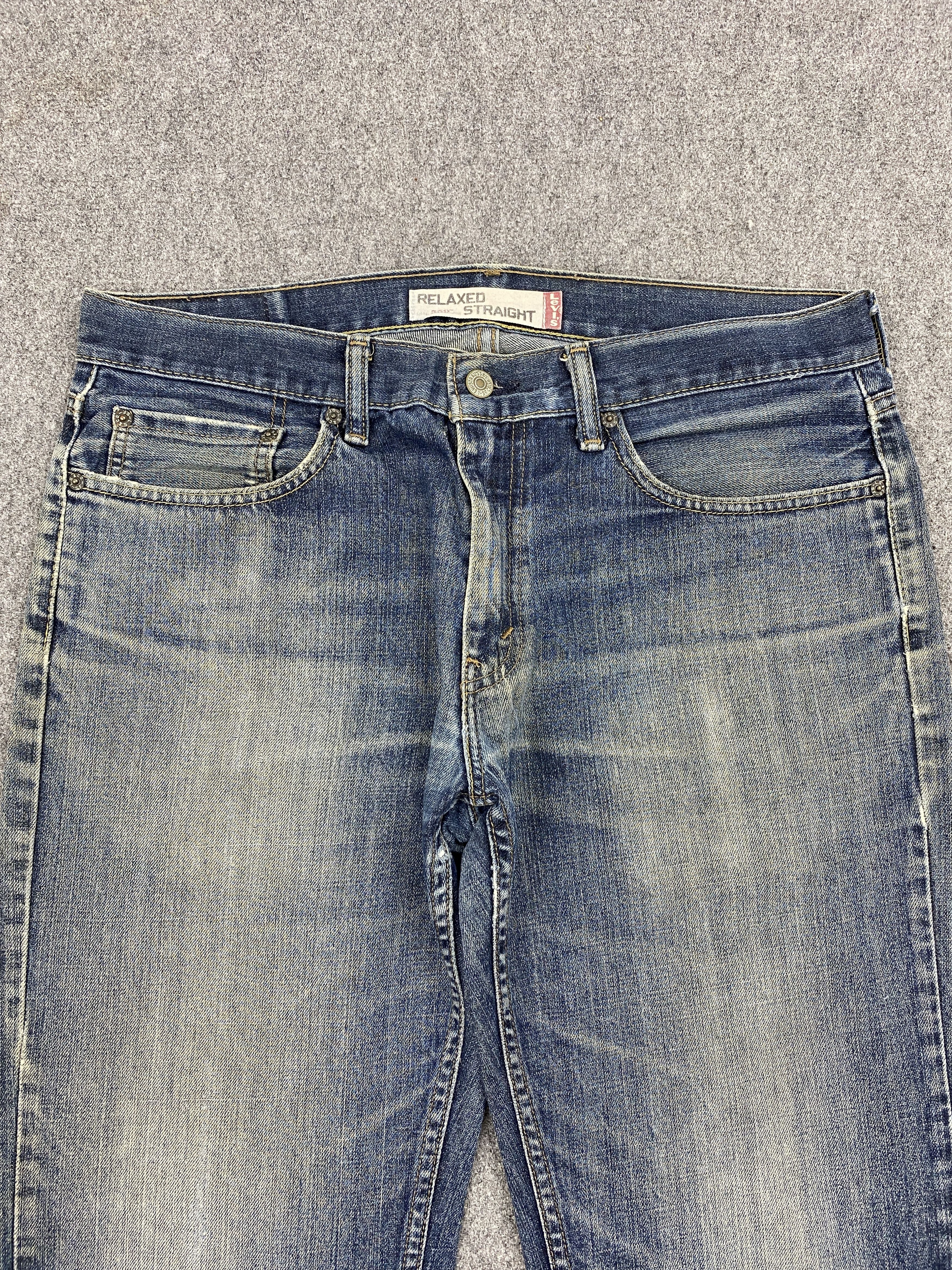 Levi's × Vintage Vintage Distressed Levis 559 Faded Blue Jeans Size US 35 - 2 Thumbnail