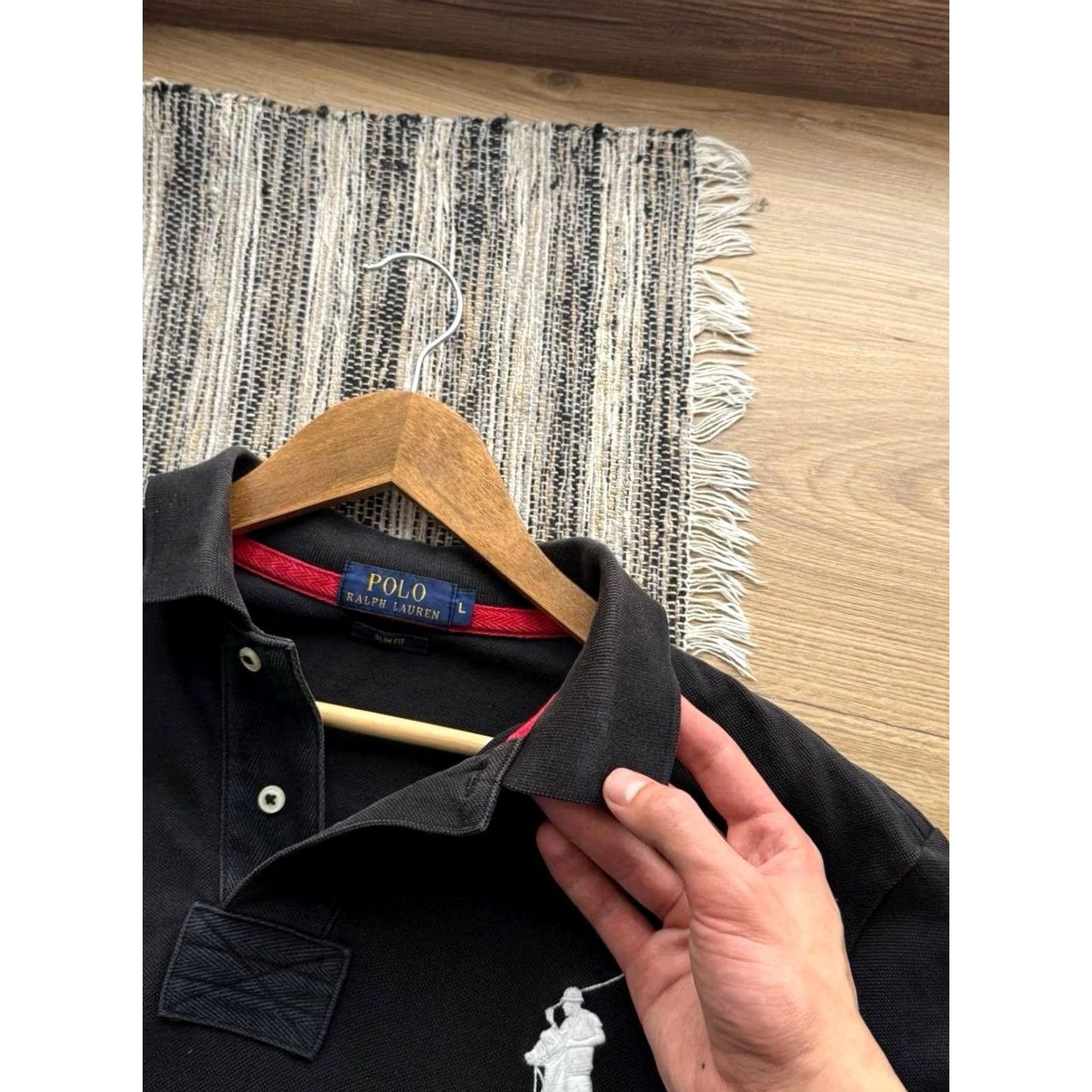 Polo Ralph Lauren VINTAGE Polo Ralph Lauren Big Pony Marine Supply Polo T Shirt Mens L Black 90s City Classic Retro USA College LoungWear Size US L / EU 52-54 / 3 - 4 Thumbnail