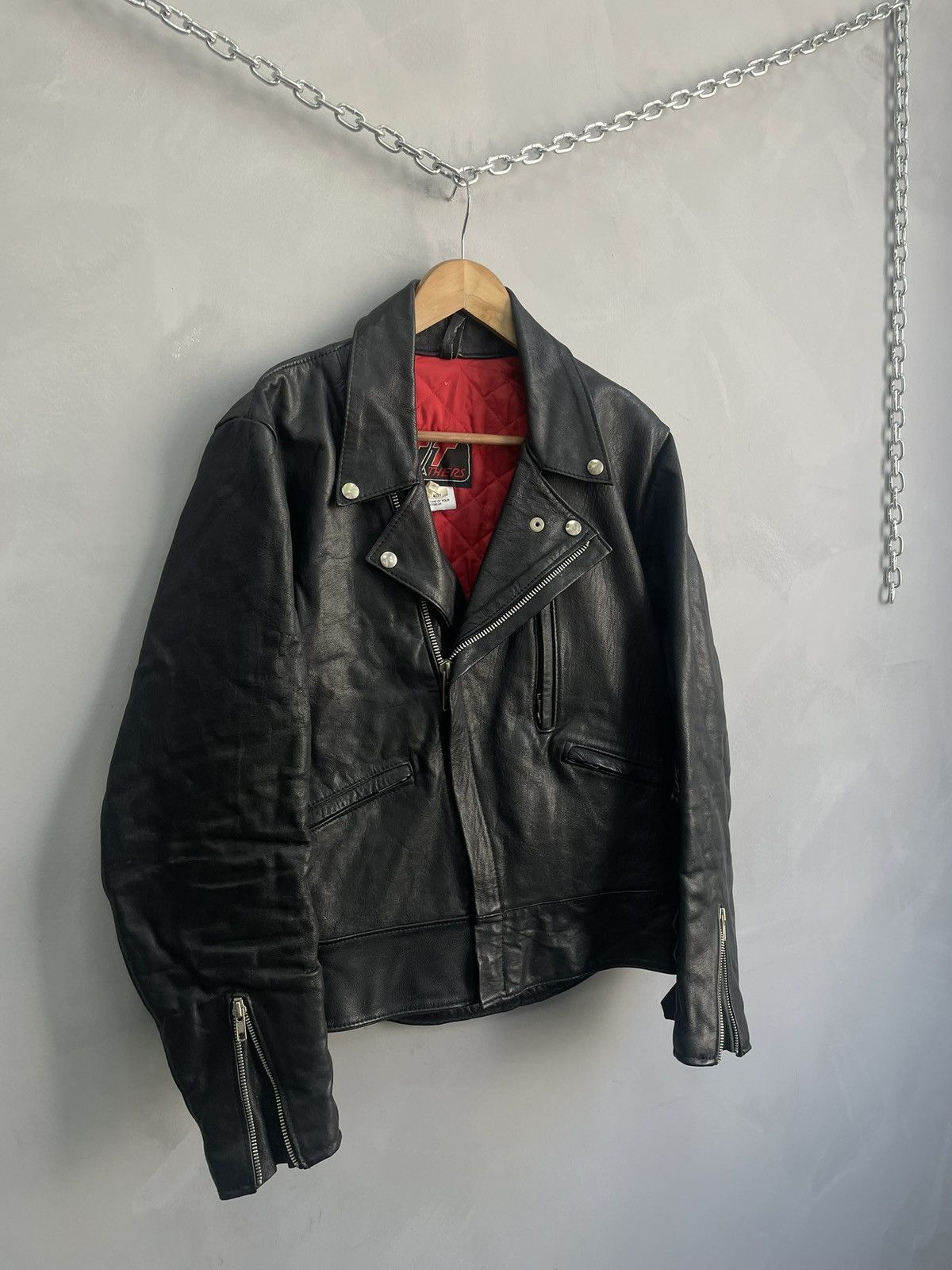 Harley Davidson Biker leather bomber jacket hype 90s japanese y2k Size US M / EU 48-50 / 2 - 1 Thumbnail
