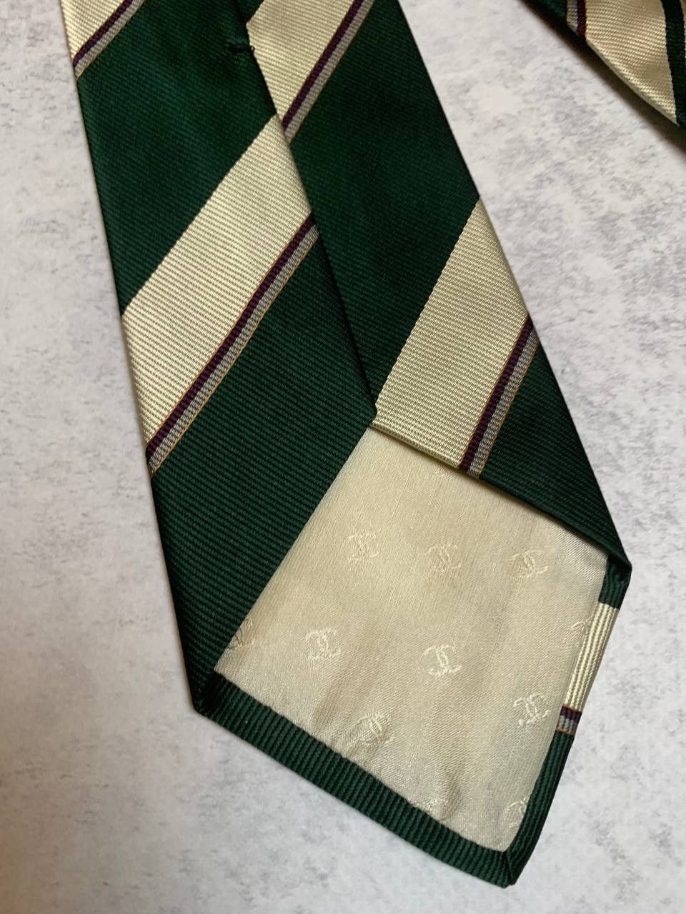 Chanel 90S Silk Tie Vintage Size ONE SIZE - 3 Thumbnail