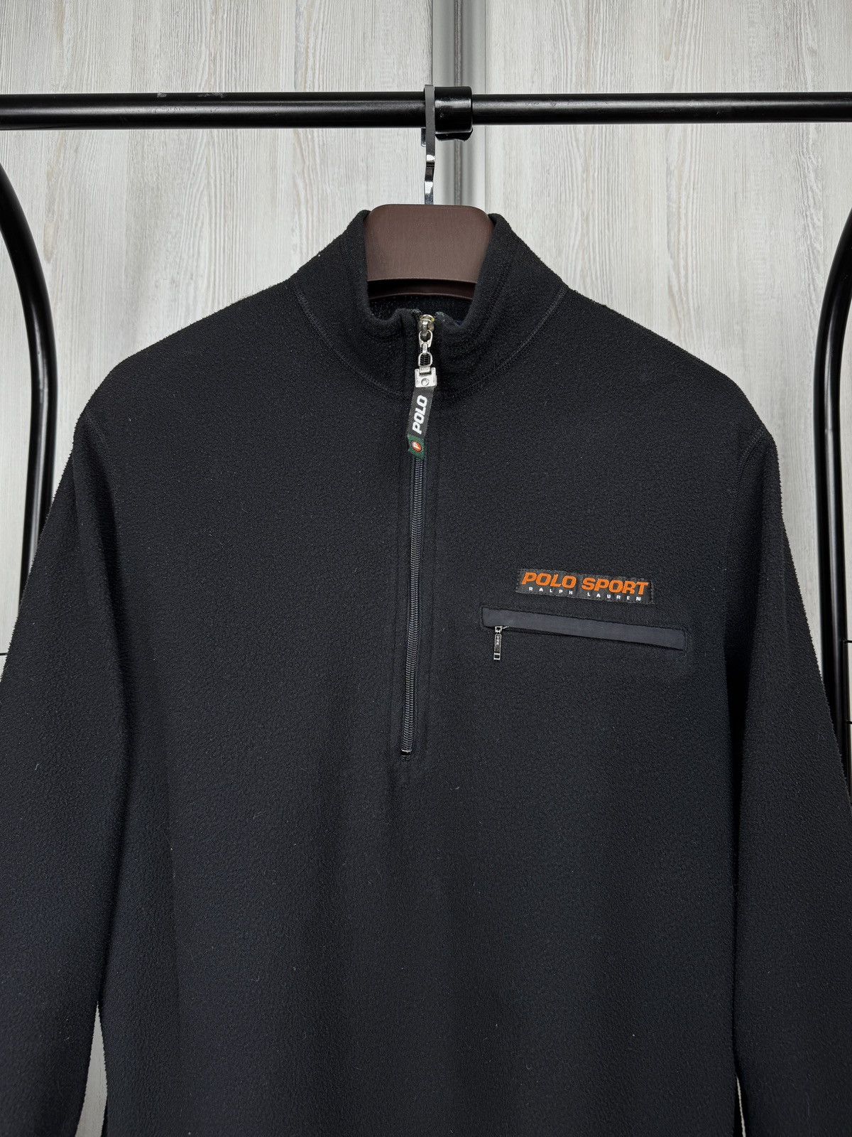 Ralph Lauren Vintage Polo Sport Ralph Lauren 1/4 Zip Pullover Made in USA Size US L / EU 52-54 / 3 - 3 Thumbnail