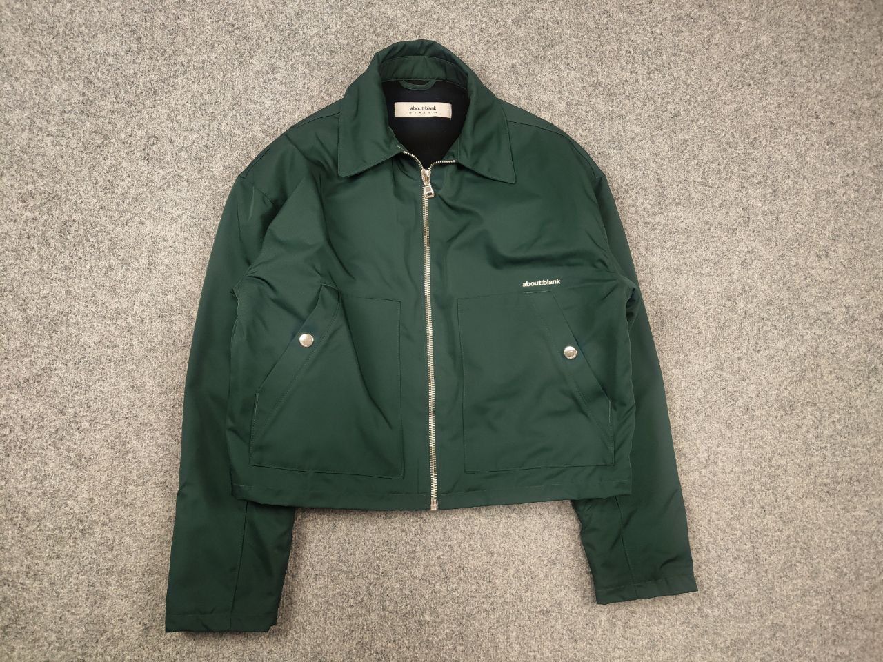 About:Blank About:blank Design Men's Box Logo Cropped Jacket Epsom Green Size US XS / EU 42 / 0 - 6 Thumbnail