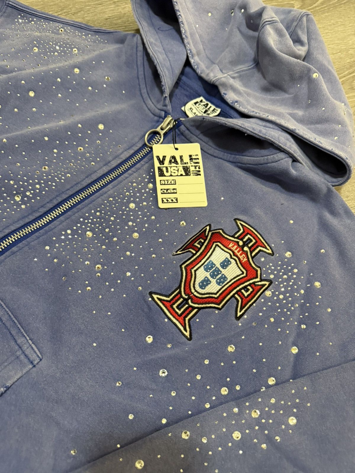 Vale Vale Sea Cluster Zip Up Hoodie Blue Size Medium Size US M / EU 48-50 / 2 - 4 Thumbnail