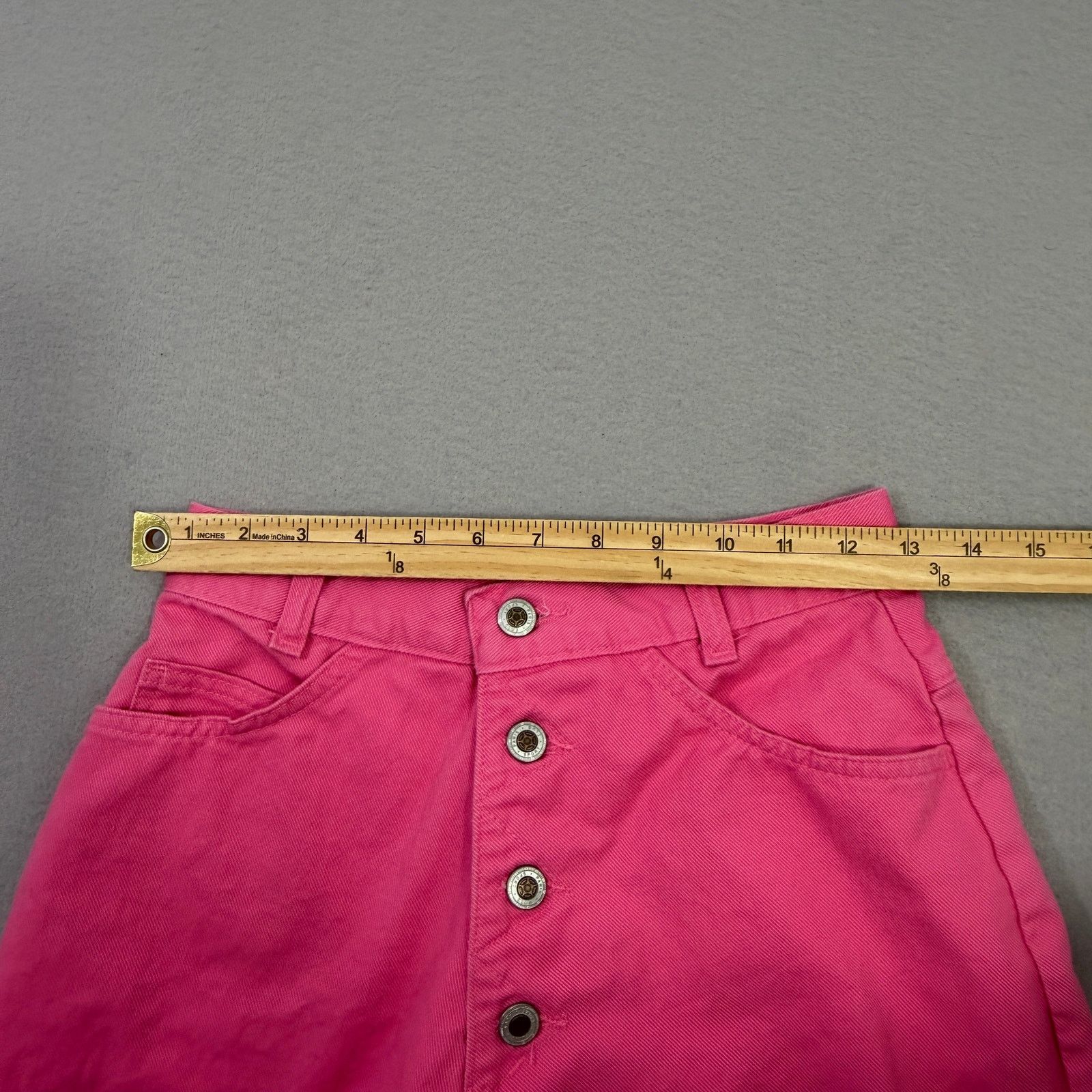Vintage Vintage Paris Sport Club Jean Shorts 6 Pink 12" Inseam Jorts Size 28" / US 6 / IT 42 - 9 Thumbnail