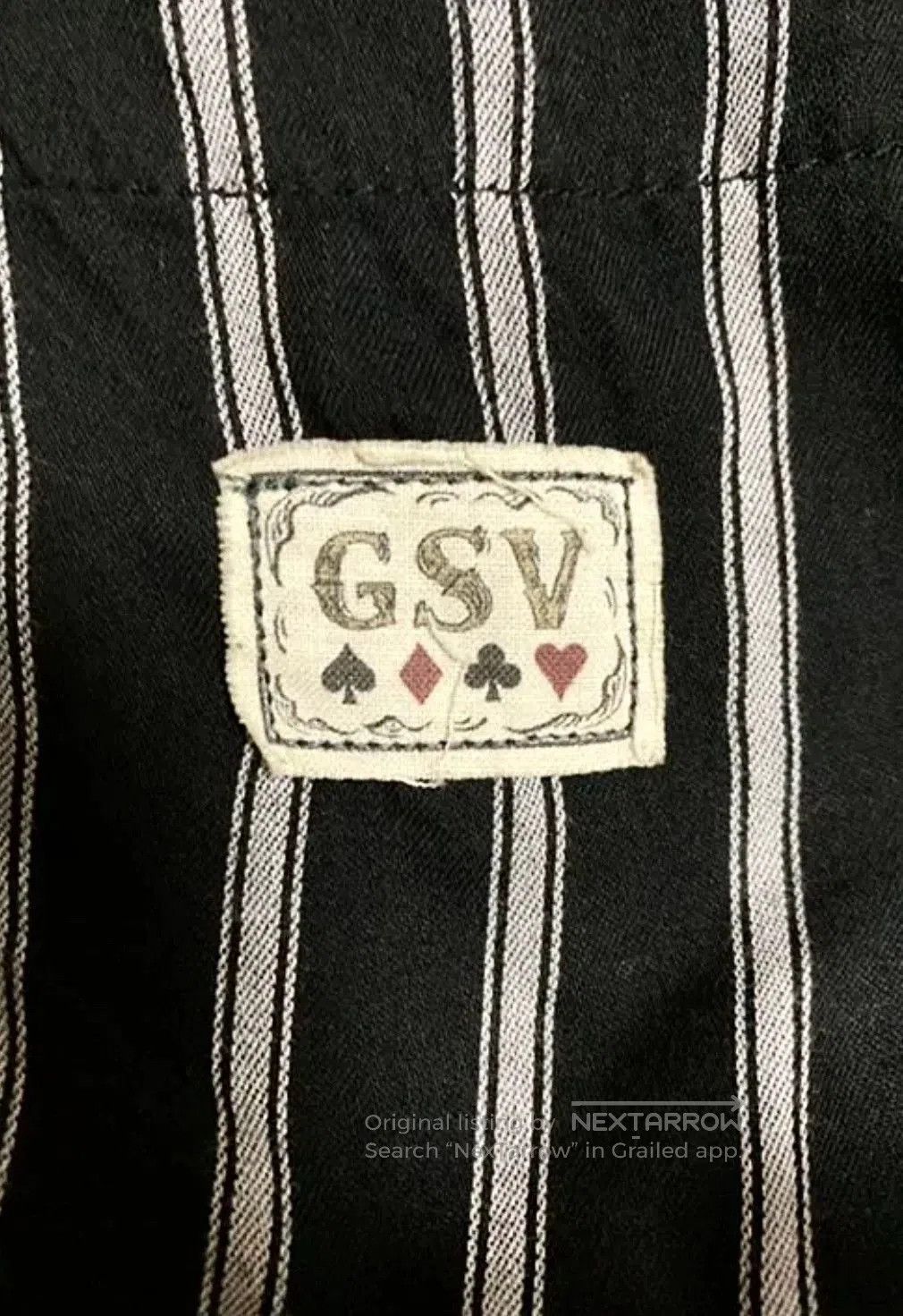 Vintage Gangsterville Striped Button-Up Shirt. Size US M / EU 48-50 / 2 - 4 Thumbnail