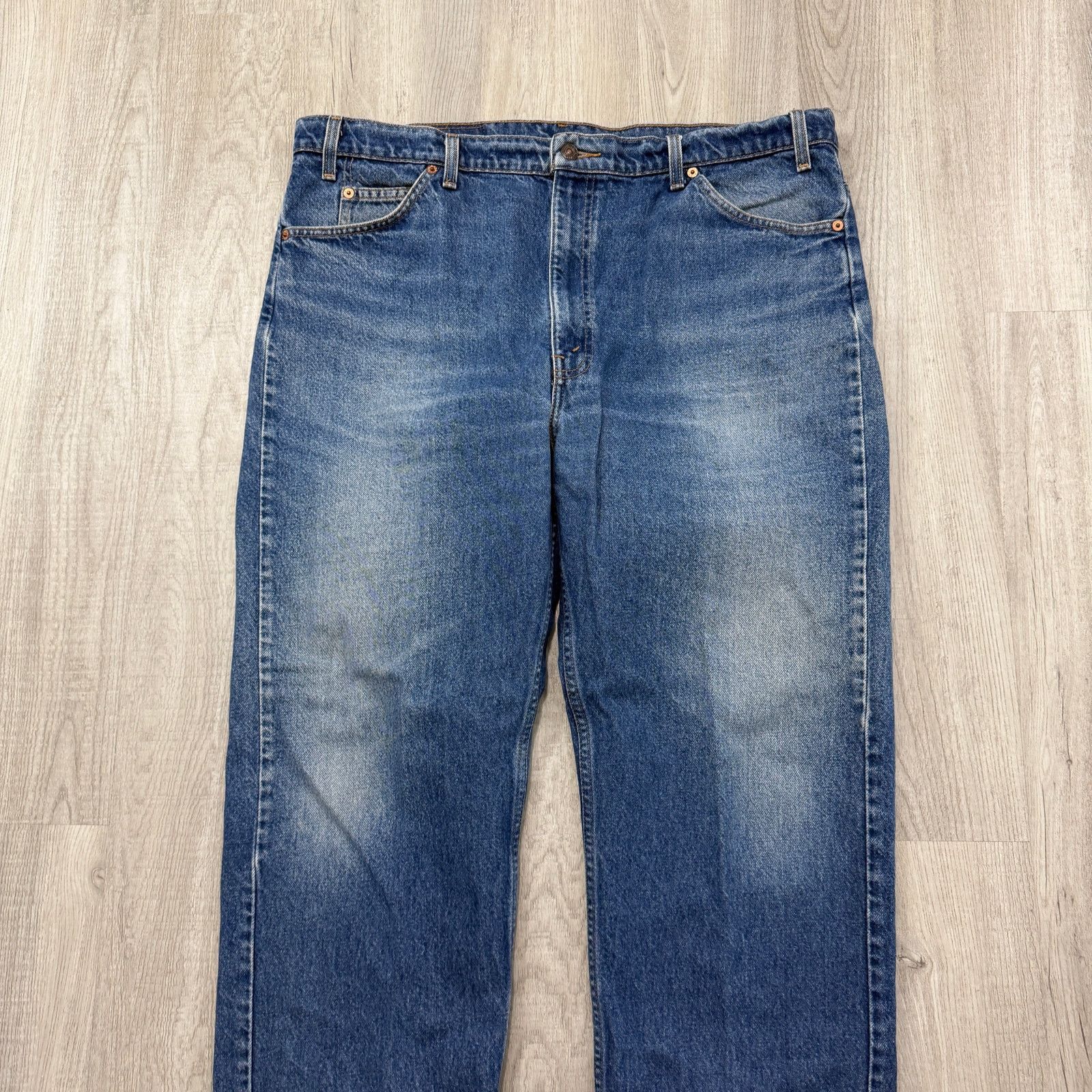 Levi's Vintage Levis 505 Jeans 42x30 Blue Faded Regular Straight Size US 42 / EU 58 - 2 Thumbnail