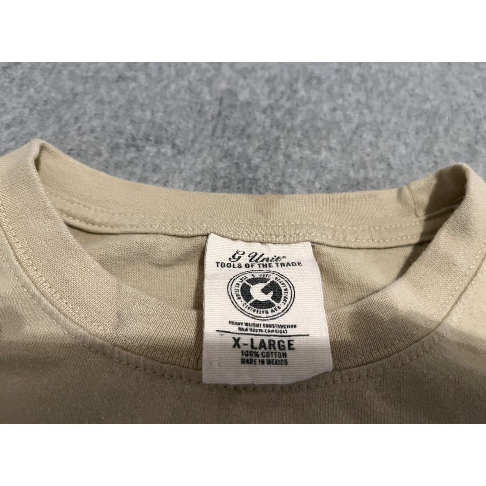Vintage G-Unit G Unit Tools Of The Trade Aztec Shirt 50 Cent Game Hip Hop Mens XL T-Shirt Short Sleeve Beige Cotton Shirt Mens XL Hip Hop Size US XL / EU 56 / 4 - 2 Thumbnail