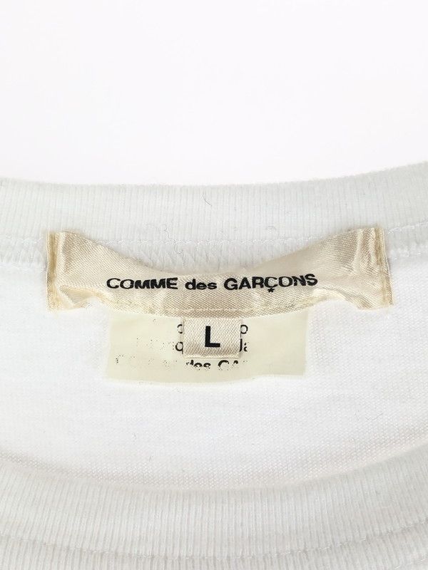 Comme des Garcons Short Sleeve Front Printed Cotton Tshirt White Size US L / EU 52-54 / 3 - 3 Thumbnail