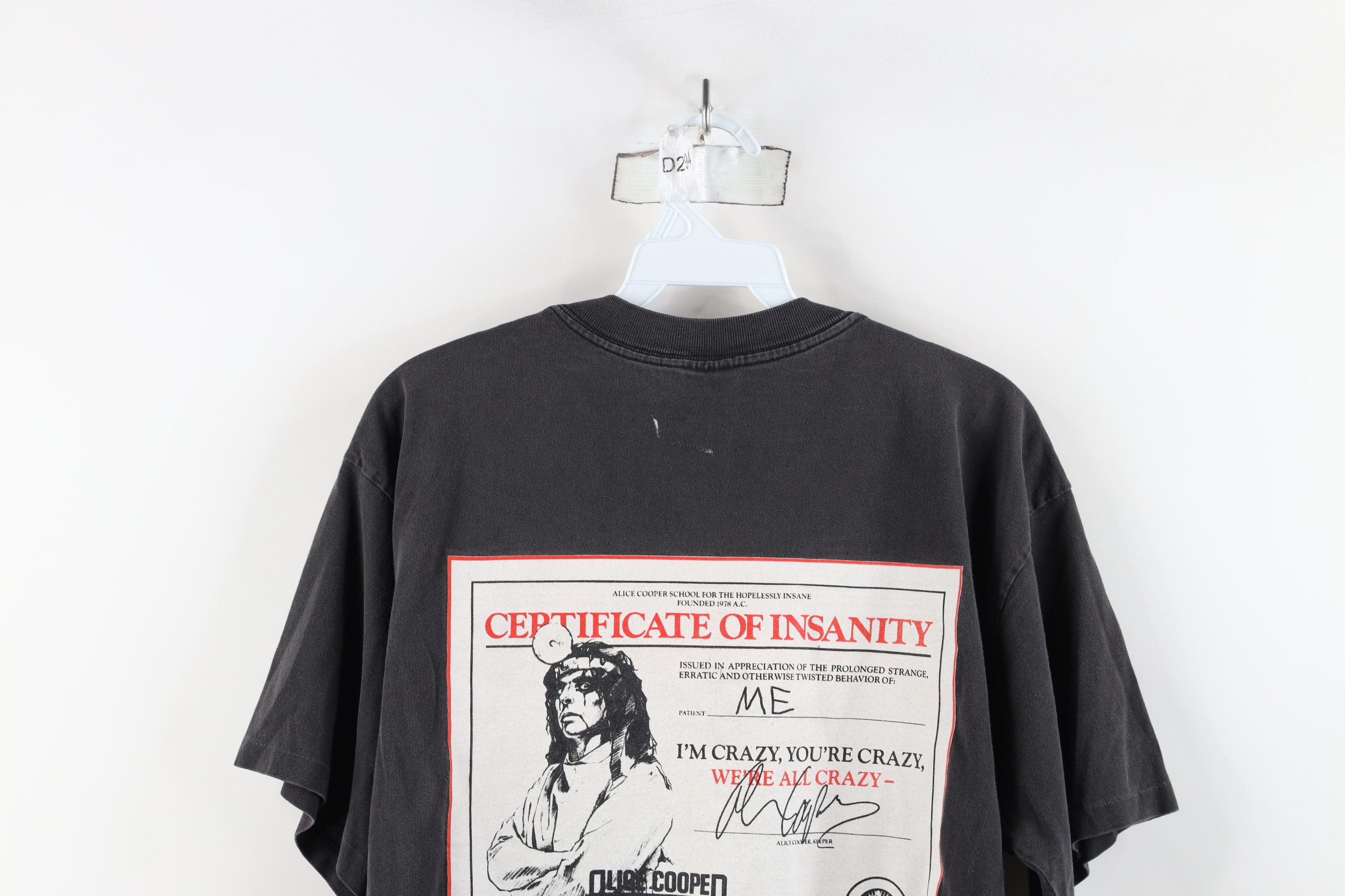 Vintage Vintage 90s Marvel Comics Cooper Band Tour T-Shirt Black Size US L / EU 52-54 / 3 - 12 Thumbnail