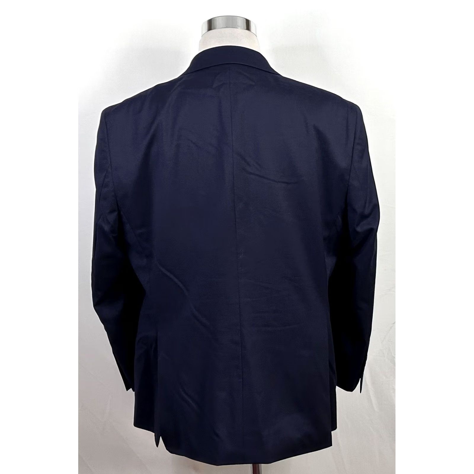 Pronto Uomo Pronto Uomo Sport Coat 46R Dark Blue Wool Two Button Double Vented Mens Size US XS / EU 42 / 0 - 6 Thumbnail