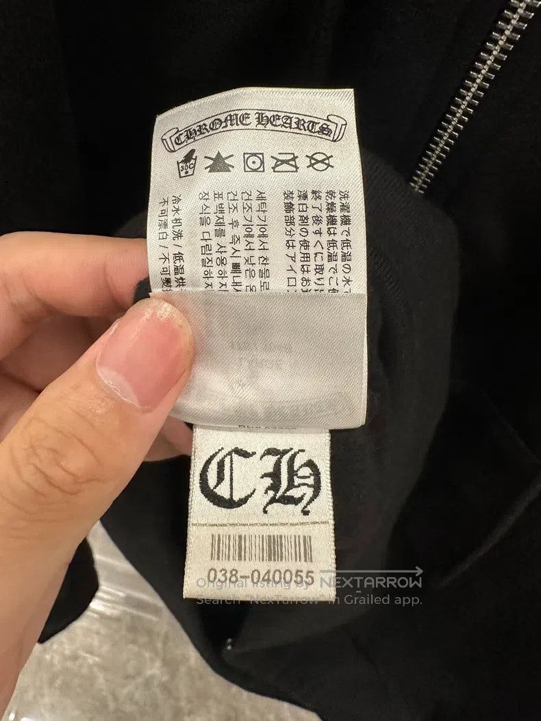 Chrome Hearts CHROME HEARTS Size L Black powder Foti skull zipper hoodie Size US L / EU 52-54 / 3 - 7 Thumbnail