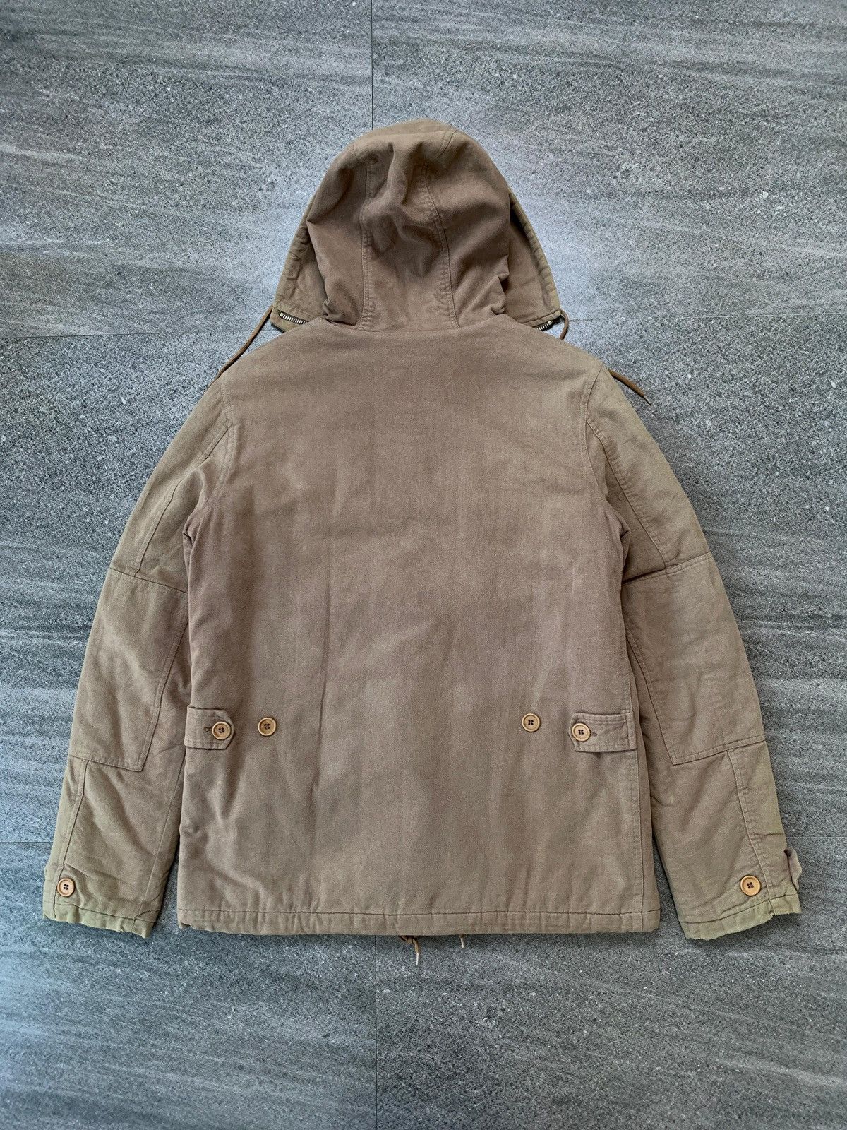 Helmut Lang FREE TAX! Vintage Cotton Military Heavy Coat Jacket Size US S / EU 44-46 / 1 - 7 Thumbnail