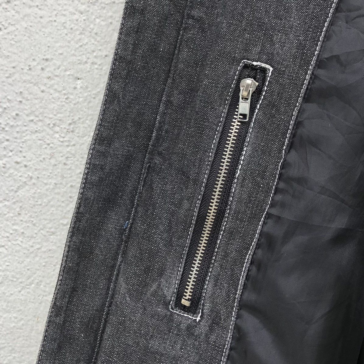 Vintage Vintage BON GIOVANE Denim Zipper Bomber Jacket Size US M / EU 48-50 / 2 - 7 Thumbnail