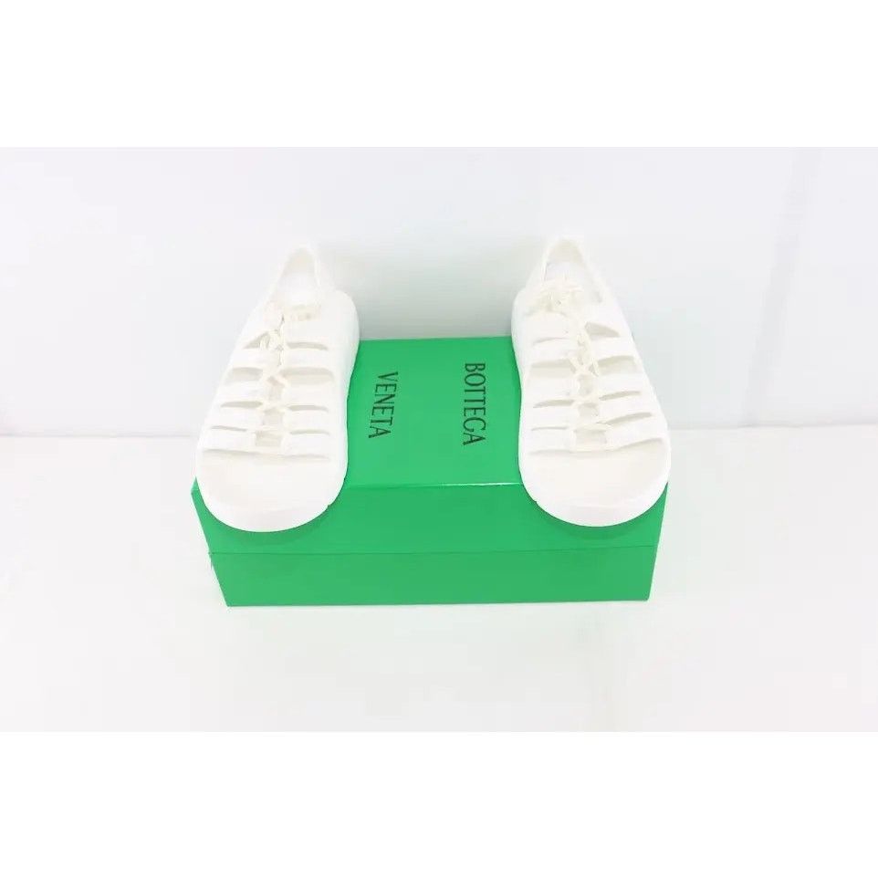 Bottega Veneta o1rshd1 Gel Rubber Jelly Sandal in Chalk Size US 12 / EU 45 - 12 Thumbnail