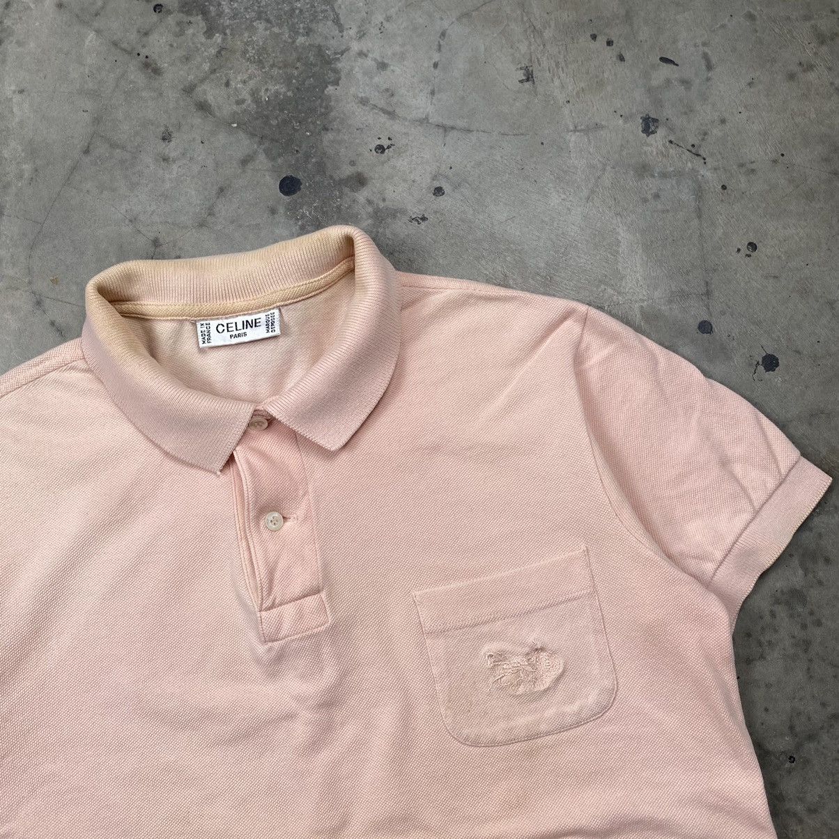 Celine × Designer Vintage 90s Celine Paris Made In France Polos Size M / US 6-8 / IT 42-44 - 2 Thumbnail