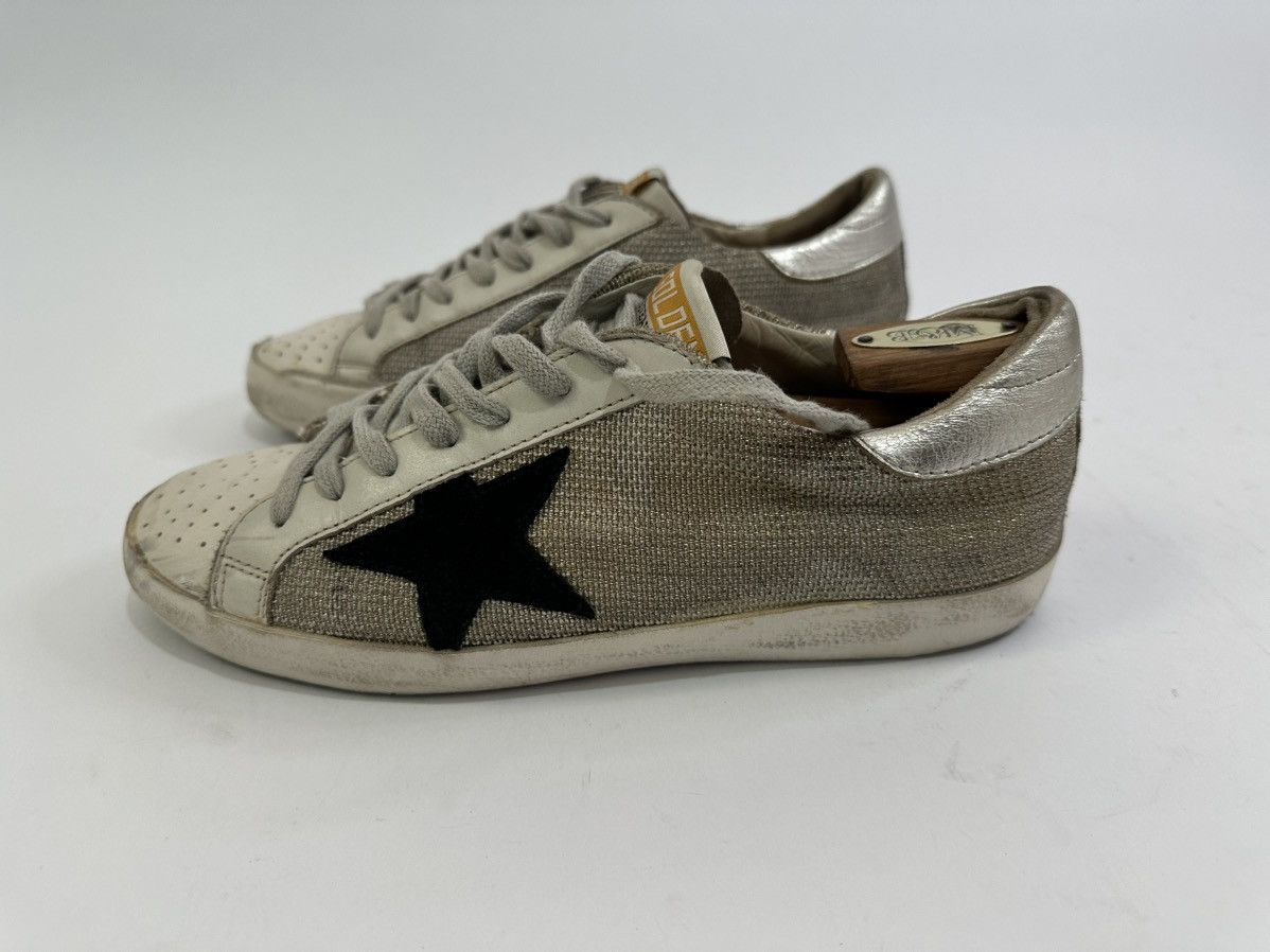 Golden Goose Golden Goose White Grey Leather Suede Superstar Sneaker Size US 7 / EU 40 - 5 Thumbnail
