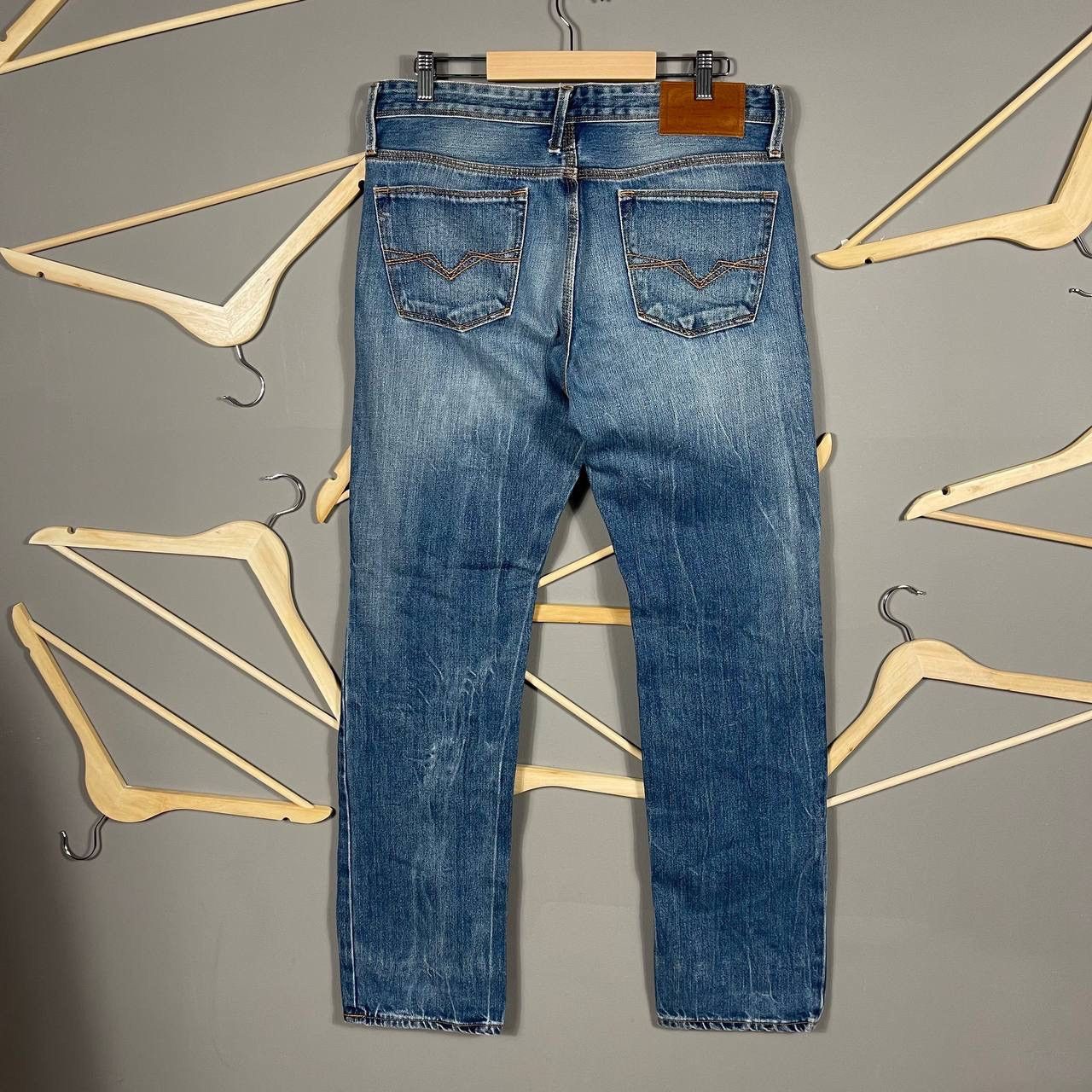 Guess × Vintage Guess Premium Lincoln Distressed Patchwork Jeans - Size 33 Size US 33 - 2 Thumbnail