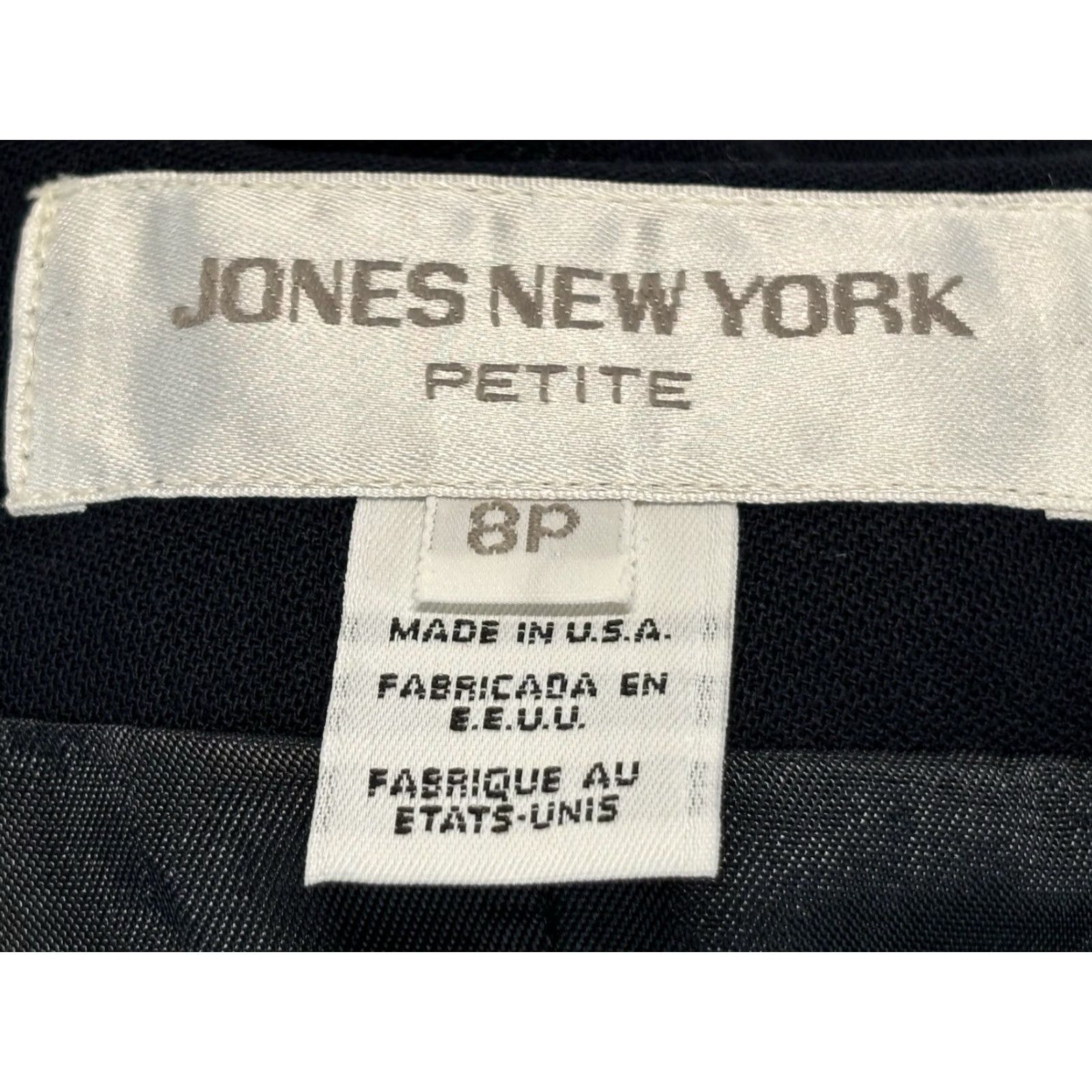 Jones New York VINTAGE Jones New York Blazer Jacket Wool Double-Breasted Petite 8P Navy Ladies USA 90s Business Cocktail Size M / US 6-8 / IT 42-44 - 7 Thumbnail