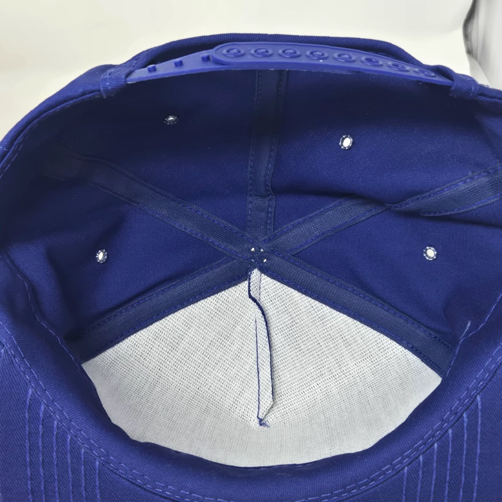Champion VINTAGE K-Products Hat CHAMPION DAIRY PAK Men's Blue Snapback Made In The US Cap Adjustable 1990s Cotton Blue Mens Size ONE SIZE - 6 Thumbnail