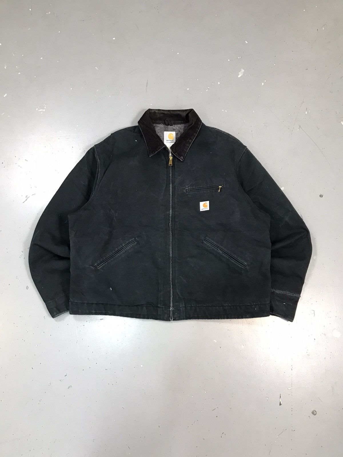 Vintage Carharttt J01 BLK Detroit blanket line jacket