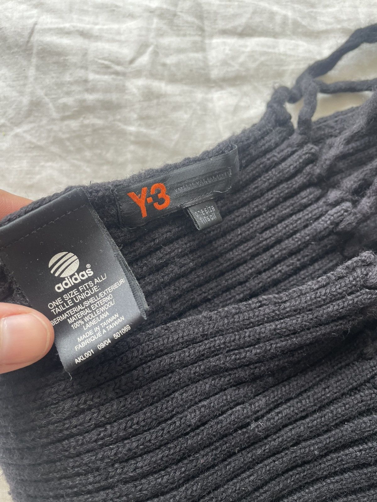 Y-3 Y-3 Yohji Yamamoto Wool Striped Scarf Size ONE SIZE - 6 Thumbnail