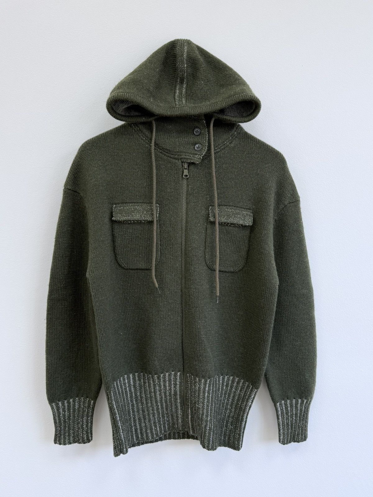 RRL Ralph Lauren Double RRL Ralph Lauren Wool Knit Zip Jacket Size US S / EU 44-46 / 1 - 1 Thumbnail