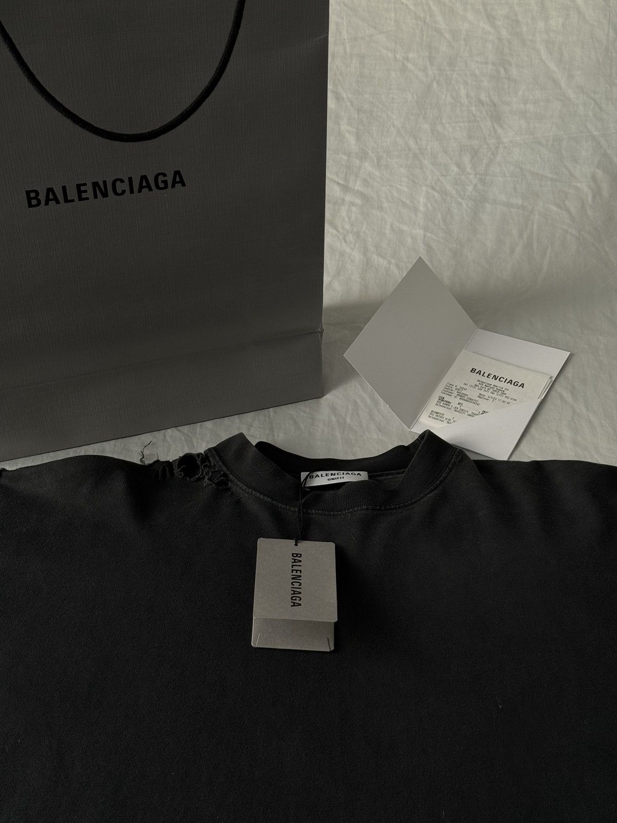 Balenciaga Balenciaga 3B Sports Icon Repaired T-Shirt Size US XL / EU 56 / 4 - 8 Thumbnail