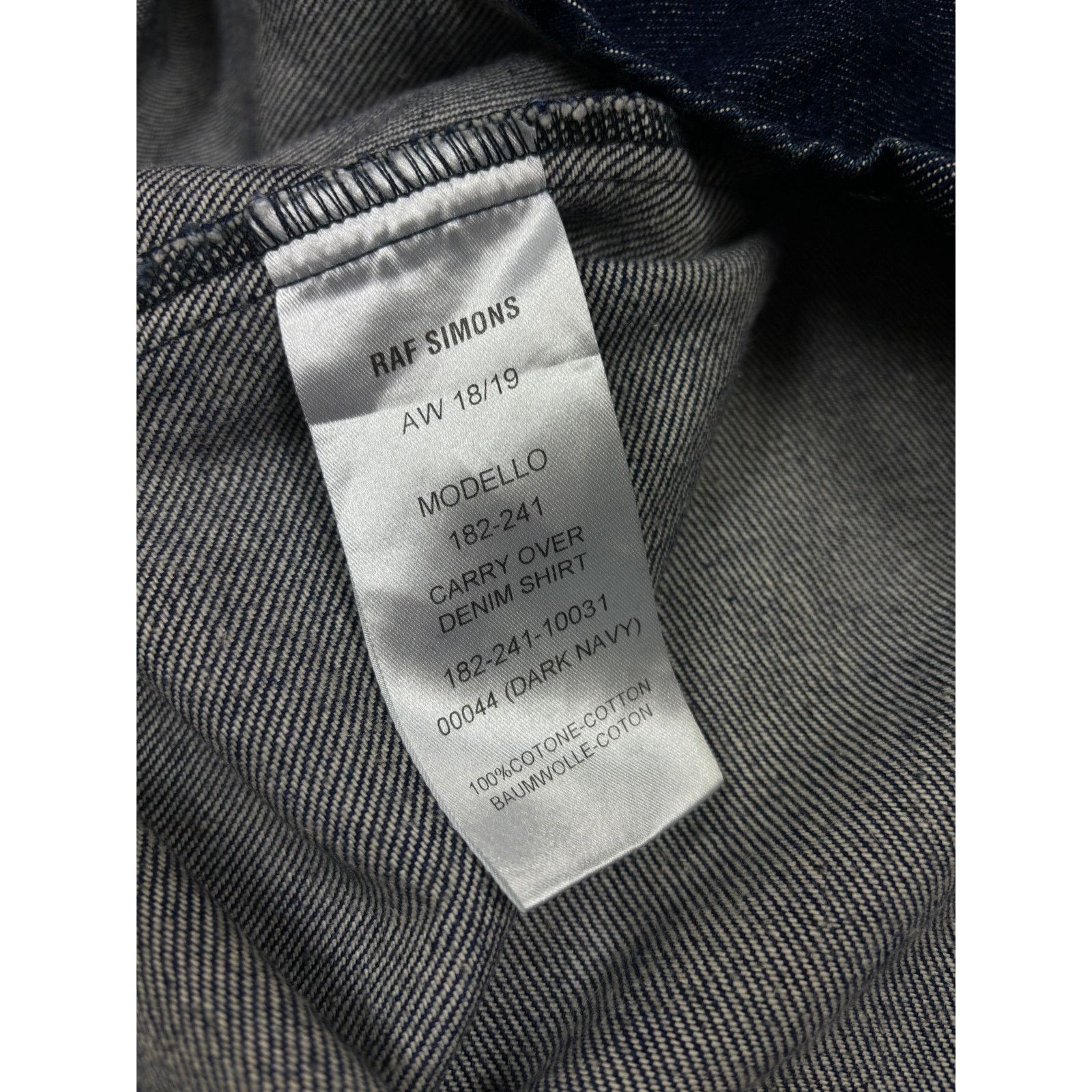 Raf Simons Raf Simons Blue Denim Shirt Size US M / EU 48-50 / 2 - 4 Thumbnail