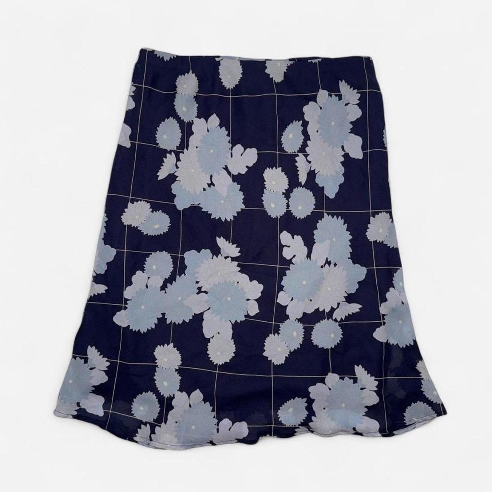 Other Blue floral midi skirt with Size 34" / US 12 / IT 48 - 1 Thumbnail