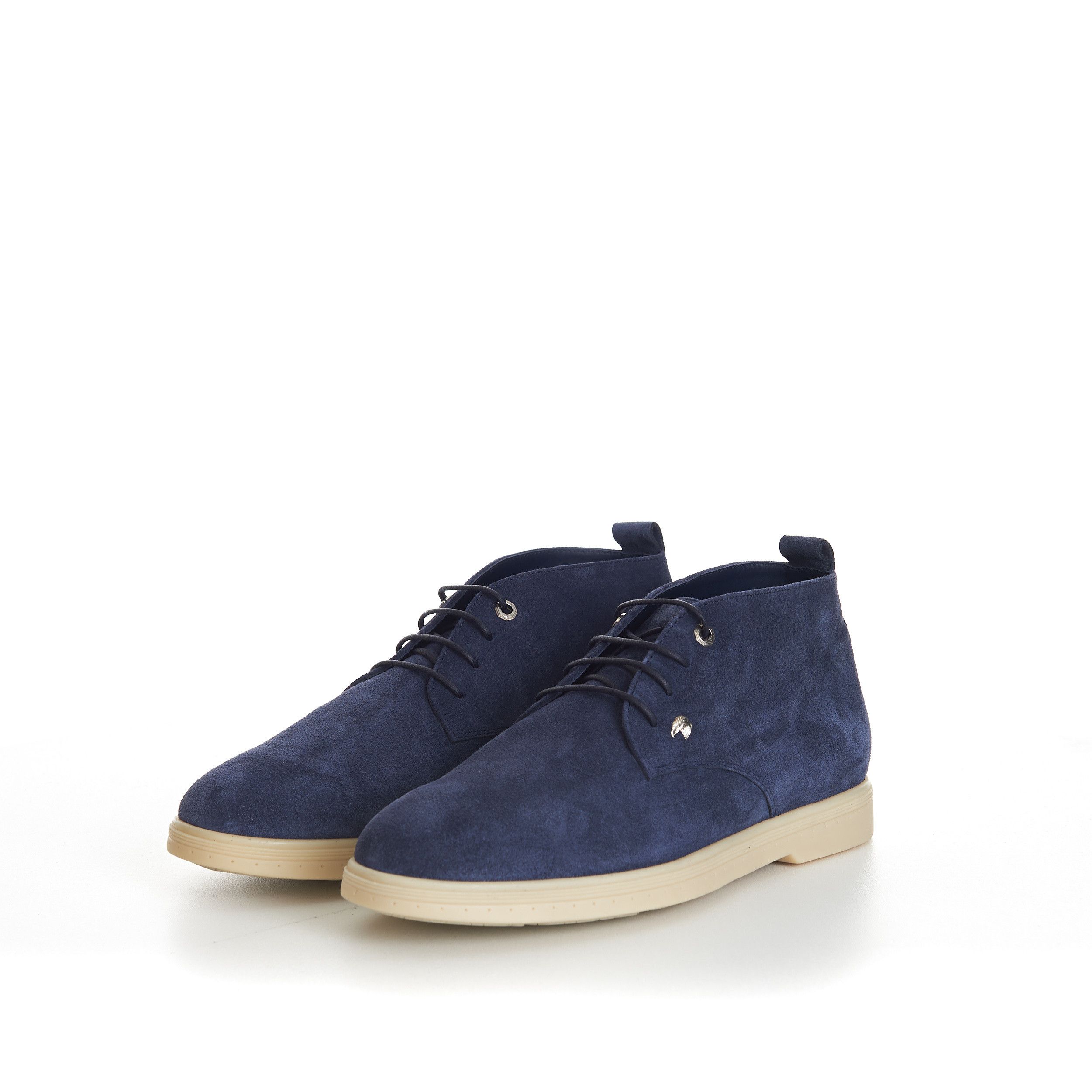 Stefano Ricci Blue Suede Lace Up Chukka Boots With Rubber Soles Size US 9 / EU 42 - 3 Thumbnail