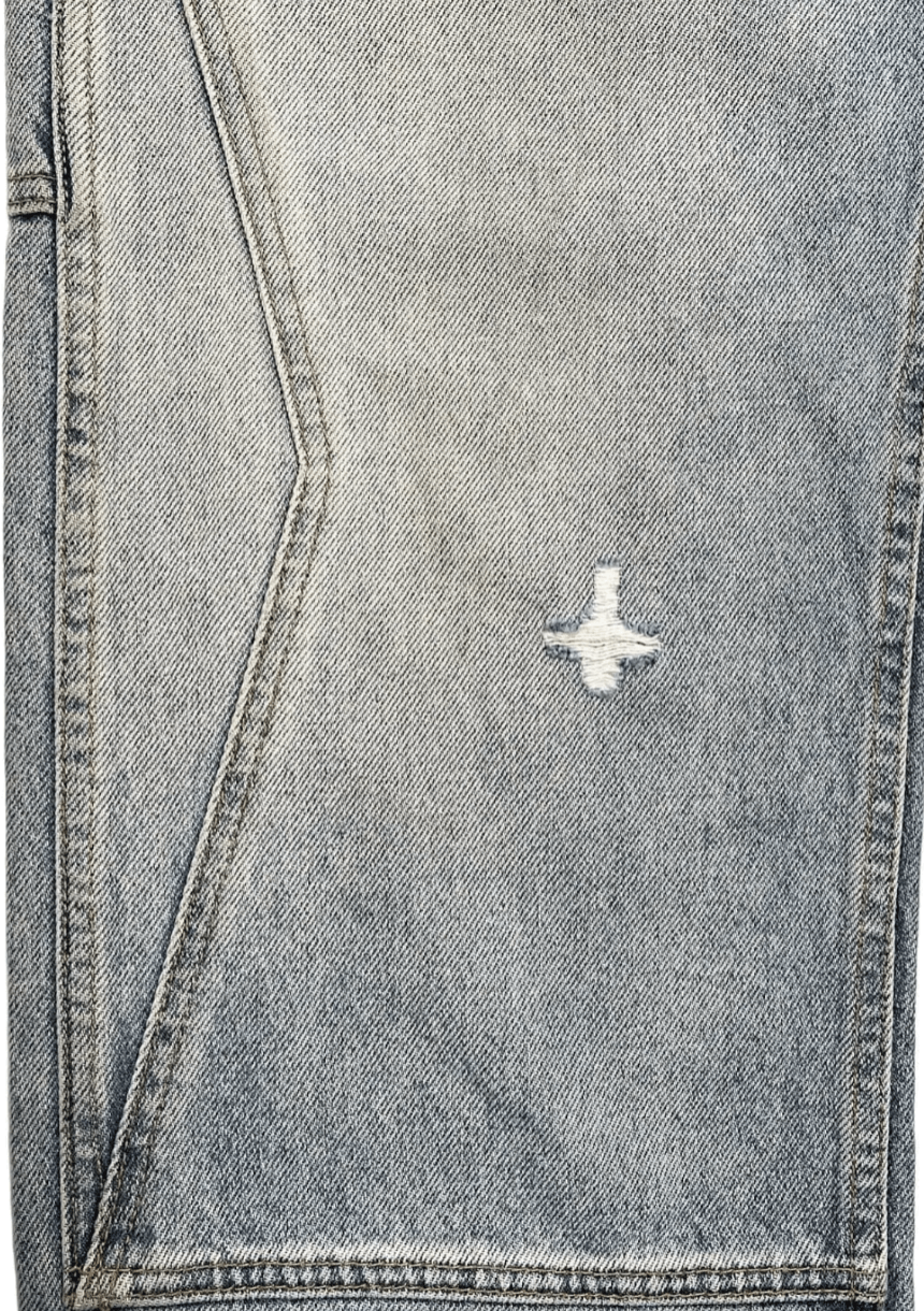 Rhude RHUDE Authentic Reza Denim Double Knee Indigo Pants Size US 34 / EU 50 - 4 Thumbnail