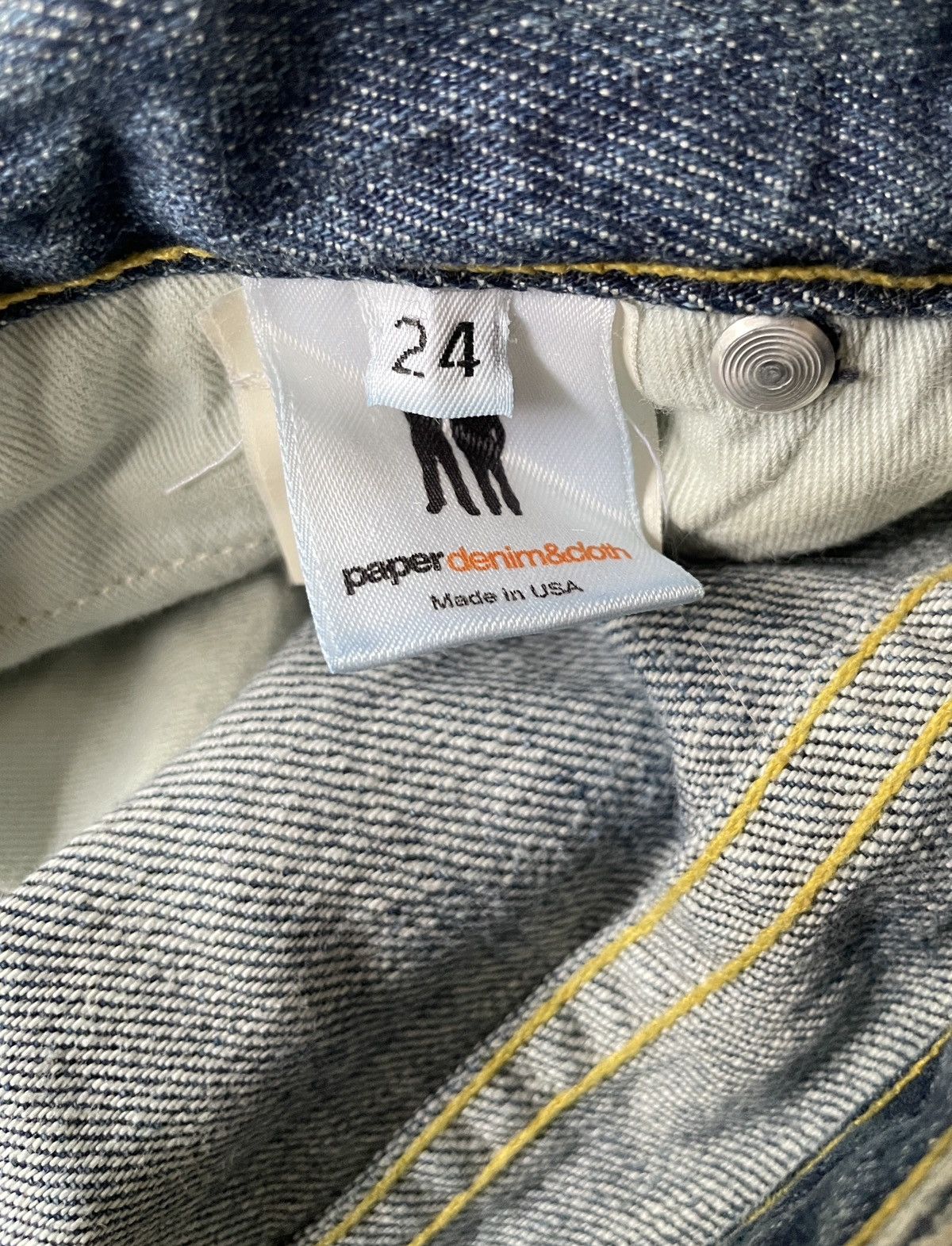 Paper Denim & Cloth Vintage Brand Paper Denim Painting Flared Jeans 2000s Size US 26 / EU 42 - 12 Thumbnail