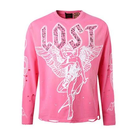 Lost Intricacy Pink Angel LS Tee